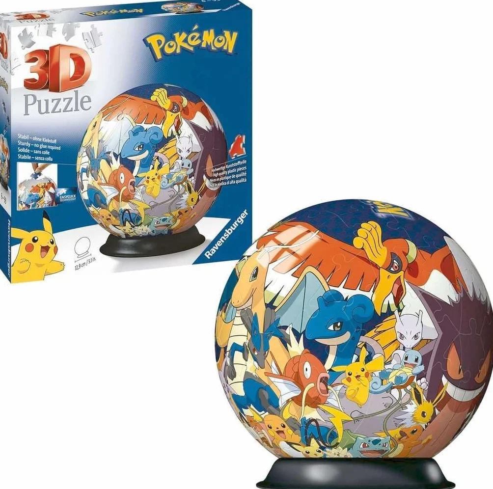 Ravensburger Puzzle 3D Kula: Pokemon 72 el.
