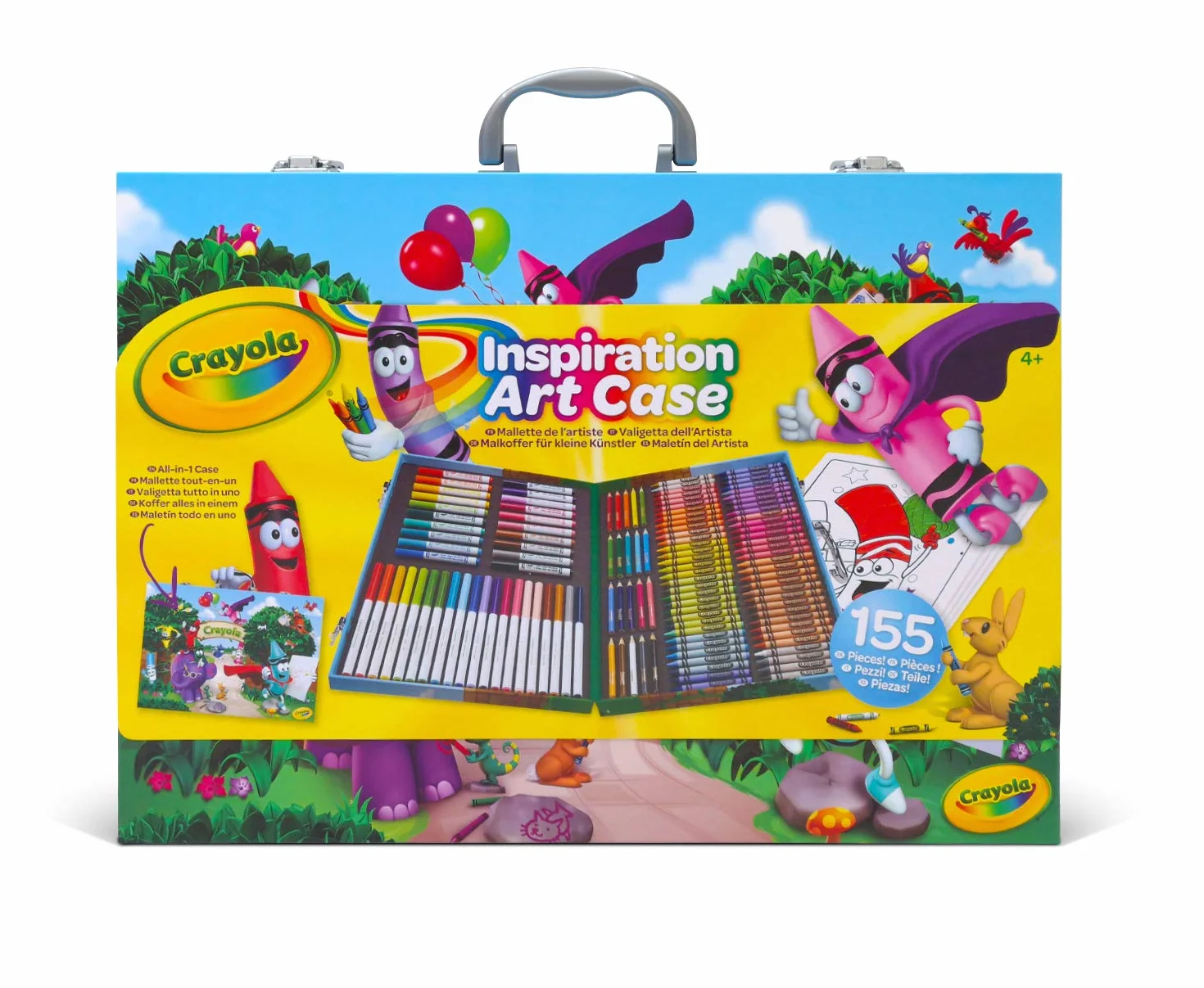 CRAYOLA - Teczka Artystyczna, 155 sztuk, prezent dla dzieci, zajęcia kreatywne, wiek 4+