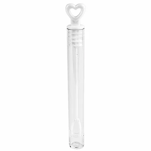 Ideen mit Herz Pęcherzyki mydlane na wesele, chrzest, urodziny, zaręczyny, Walentynki, prezent dla gości, 5 ml, z uchwytem w kształcie serca, 10,5 x 1 cm
