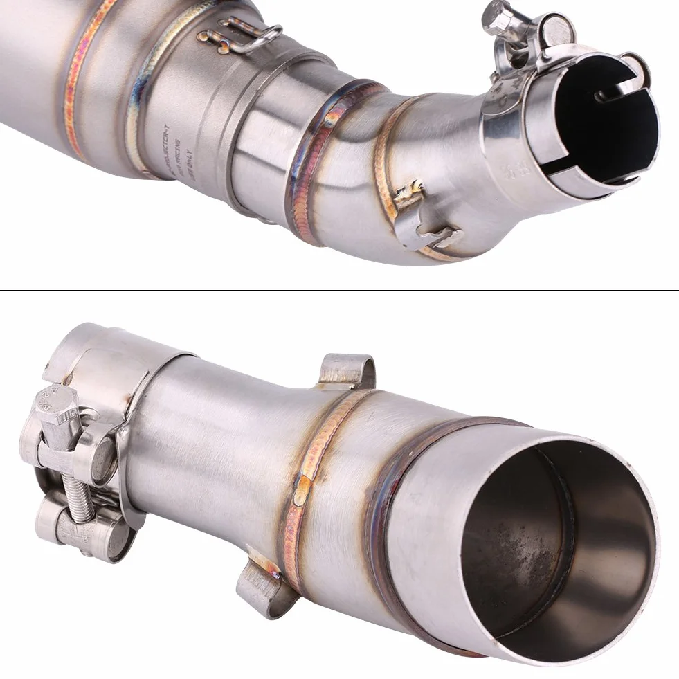 KIMISS Średni łącznik rury wydechowej slip-on dla R25 R3 2013-2016 | Adapter do tłumika | Kolektor pośredni