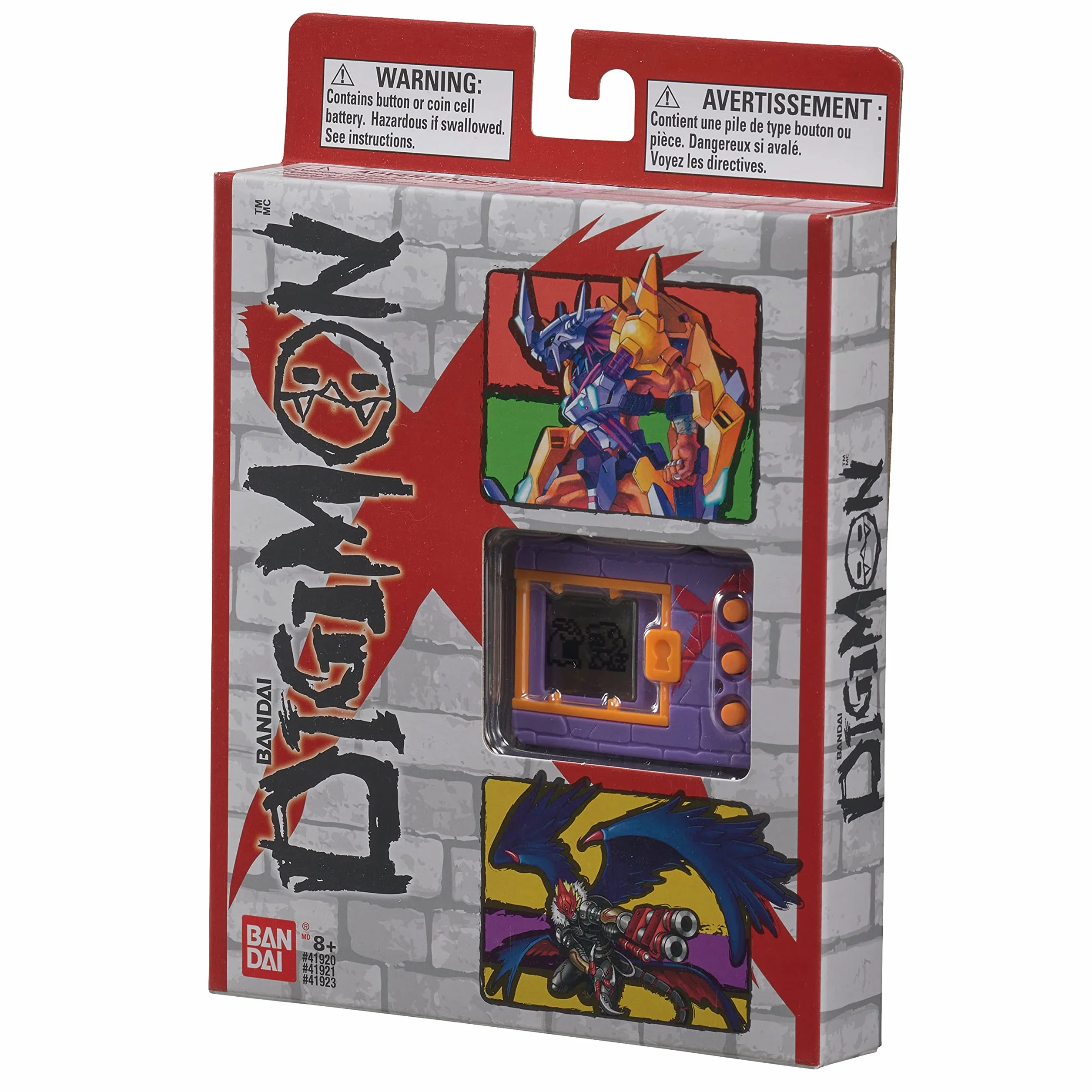 Bandai DigimonX (fioletowy i czerwony) - wirtualny potwór zwierzak Tamagotchi