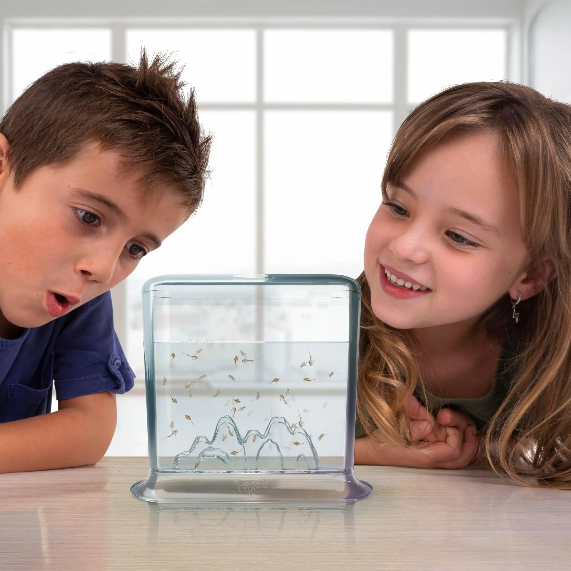 Aqua Dragon Underwater World Water Pet Kit, Stem Educational Toy Kit, Inkubacja i hodowla żywych zwierząt, jajka, jedzenie, łyżka, szkło powiększające, dla dzieci w wieku od 6 lat 17 x 6 x 18 cm