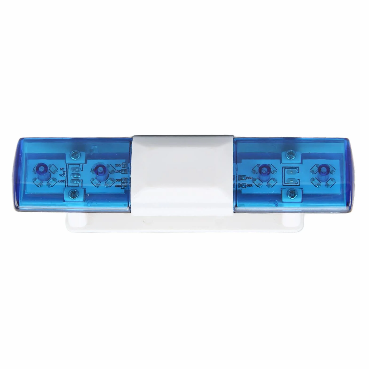 Światło Policyjne RC LED, 4 Tryby Lampa Błyskowa RC Lampa Ostrzegawcza LED dla Samochodów RC 1/8 1/10 (BLUE)