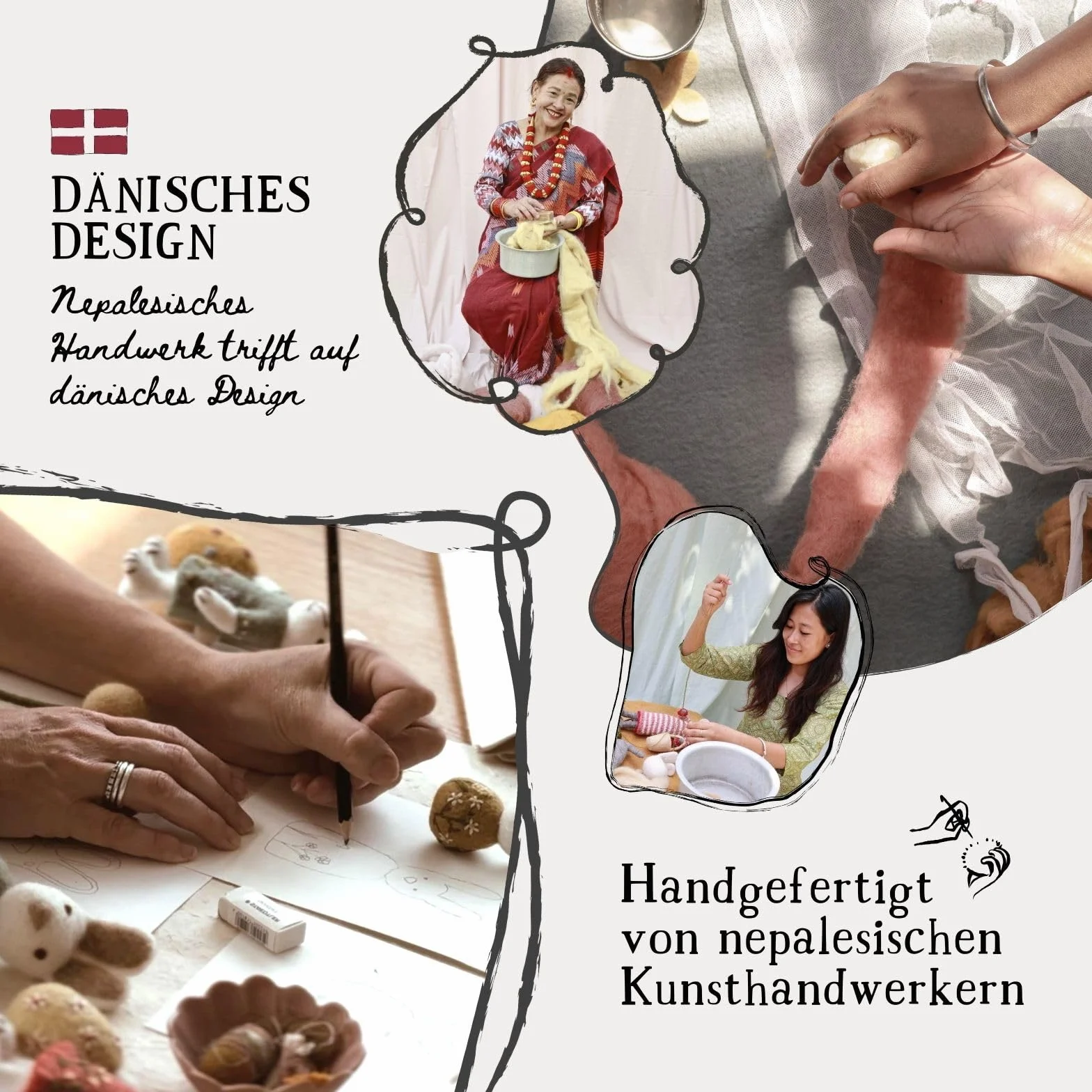 Gry & SIF małe zawieszki wielkanocne, jajka filcowe, wielkanocne, dekoracja wiosenna z filcu, ręcznie wykonana, Fairtrade, jasne, kolorowe jajka wielkanocne, 2 cm, zestaw 8 szt