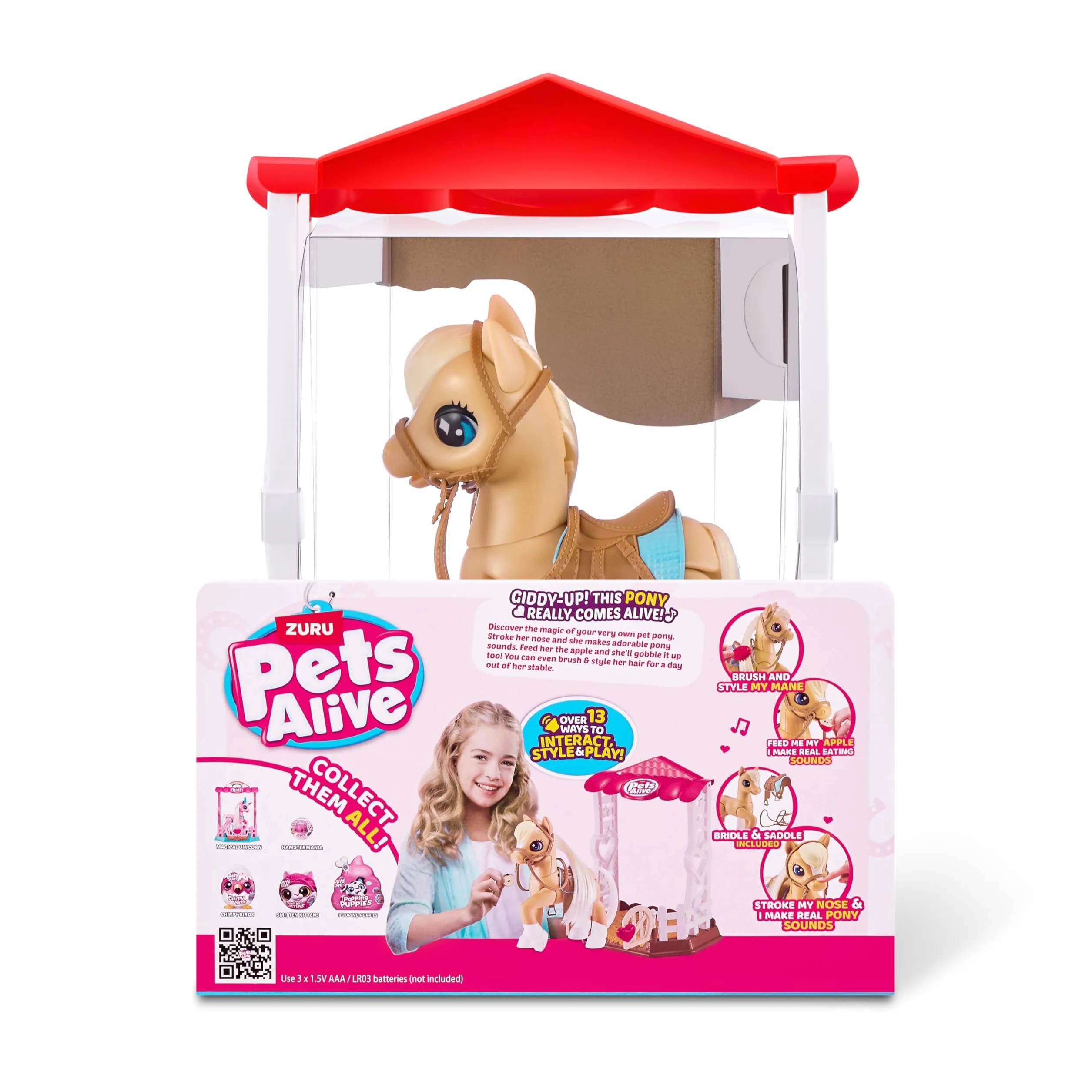 Pets Alive My Magical Pony i stabilny interaktywny robot zabawkowy zasilany baterią od ZURU