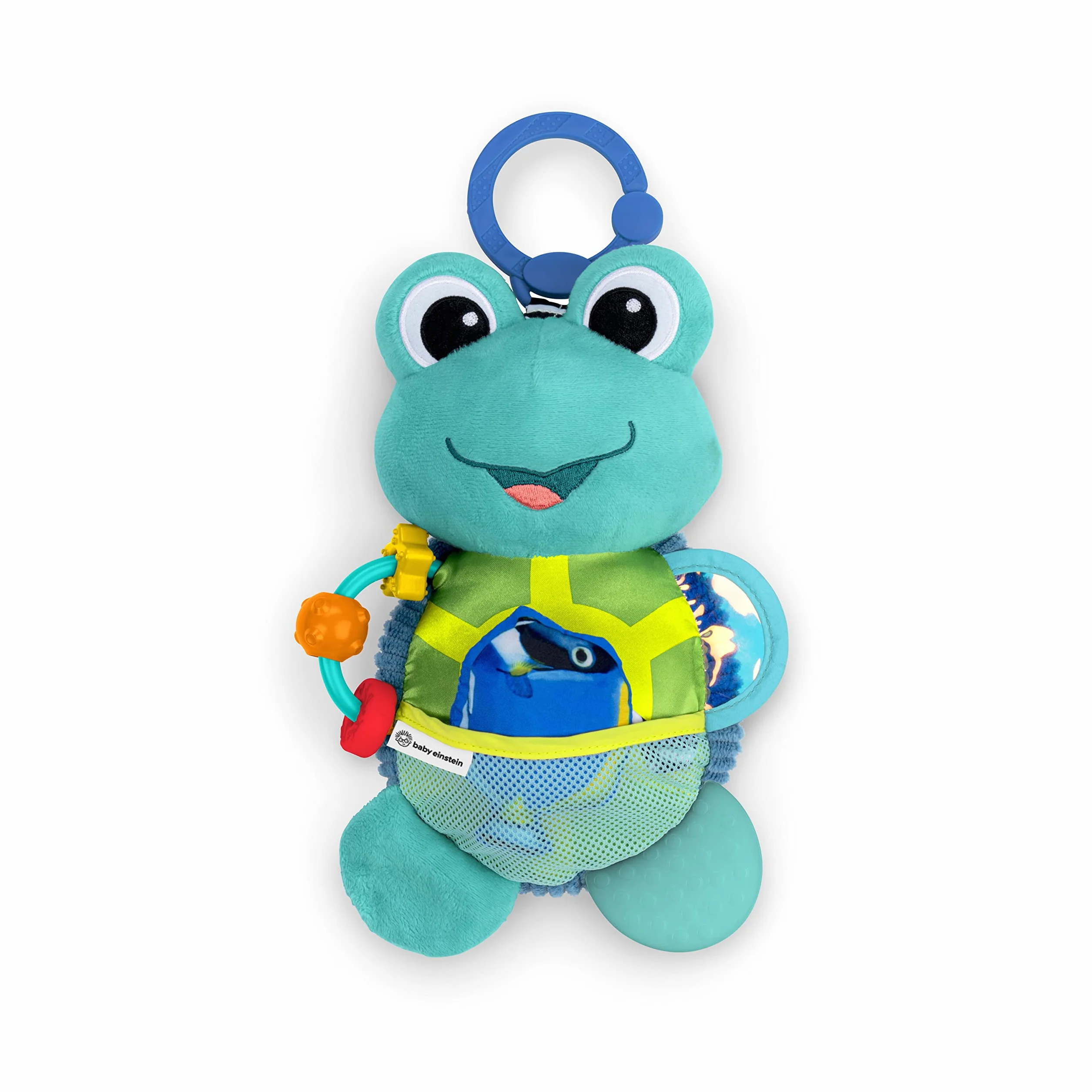 Baby Einstein, Ocean Explorers, Neptune's Sensory Sidekick, zabawka aktywnościowa z 7 zabawkami do pobudzania, rozwój motoryki - od urodzenia