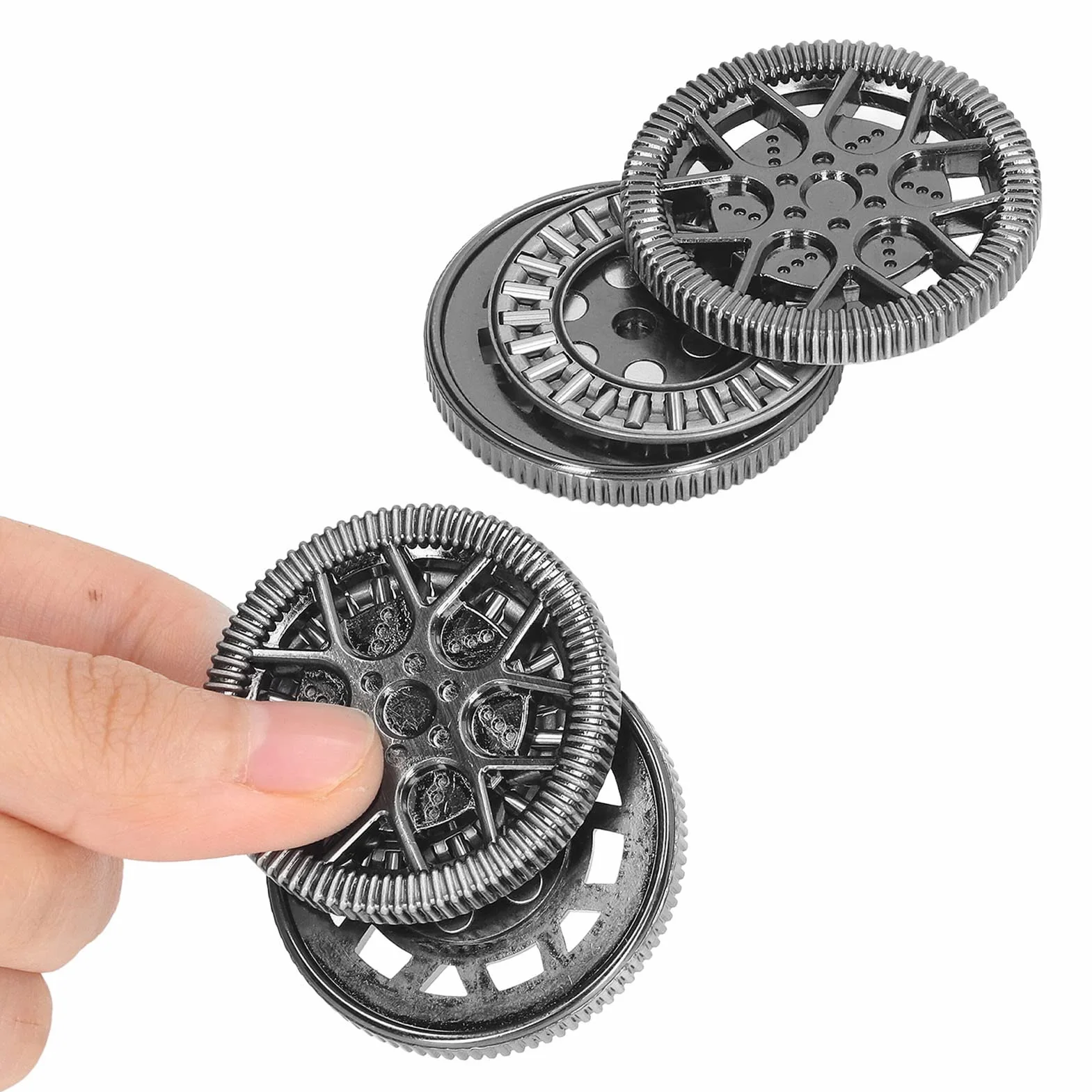 Fidget Blocks Zabawka, Haptyczny Suwak na Monety, Przenośna Magnetyczna Zabawka z Suwakiem, Haptic Coin Magnetyczny Suwak Fidget, Suwak Fidget Zabawka do Biura (GRAY)
