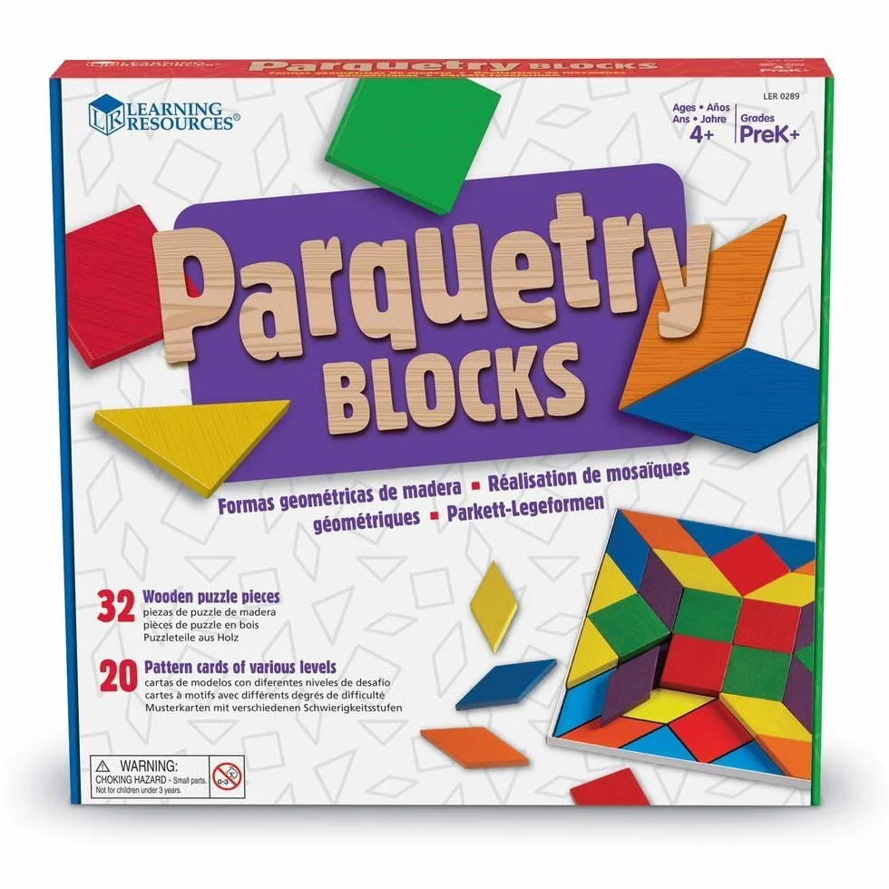Learning Resources Parkiet Bloki & Karta 32-Kawałek Zestaw