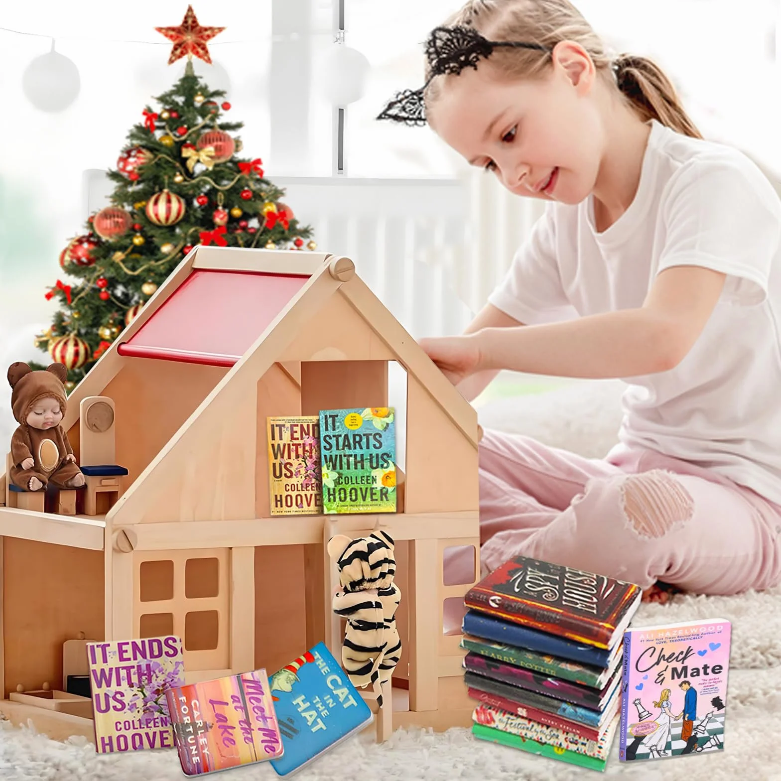200 Domek dla lalek Książki, Mini Książki, Miniaturowe Książki, Akcesoria do domku dla lalek, do gabinetu, sypialni, biblioteki