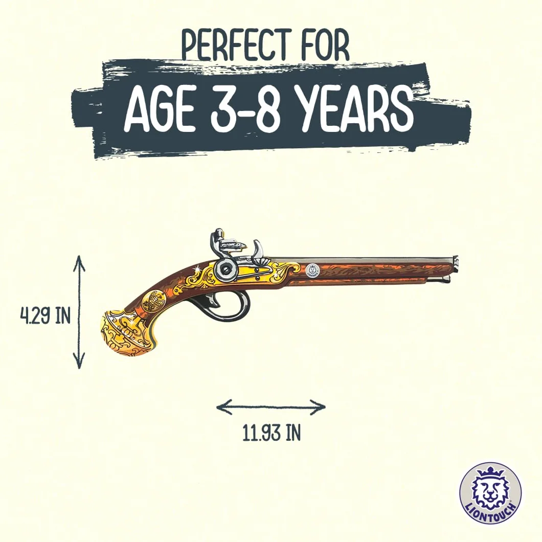 Liontouch 18213LT Napoléon pistolet dla dzieci | zabawka piankowa do gry wstępnej