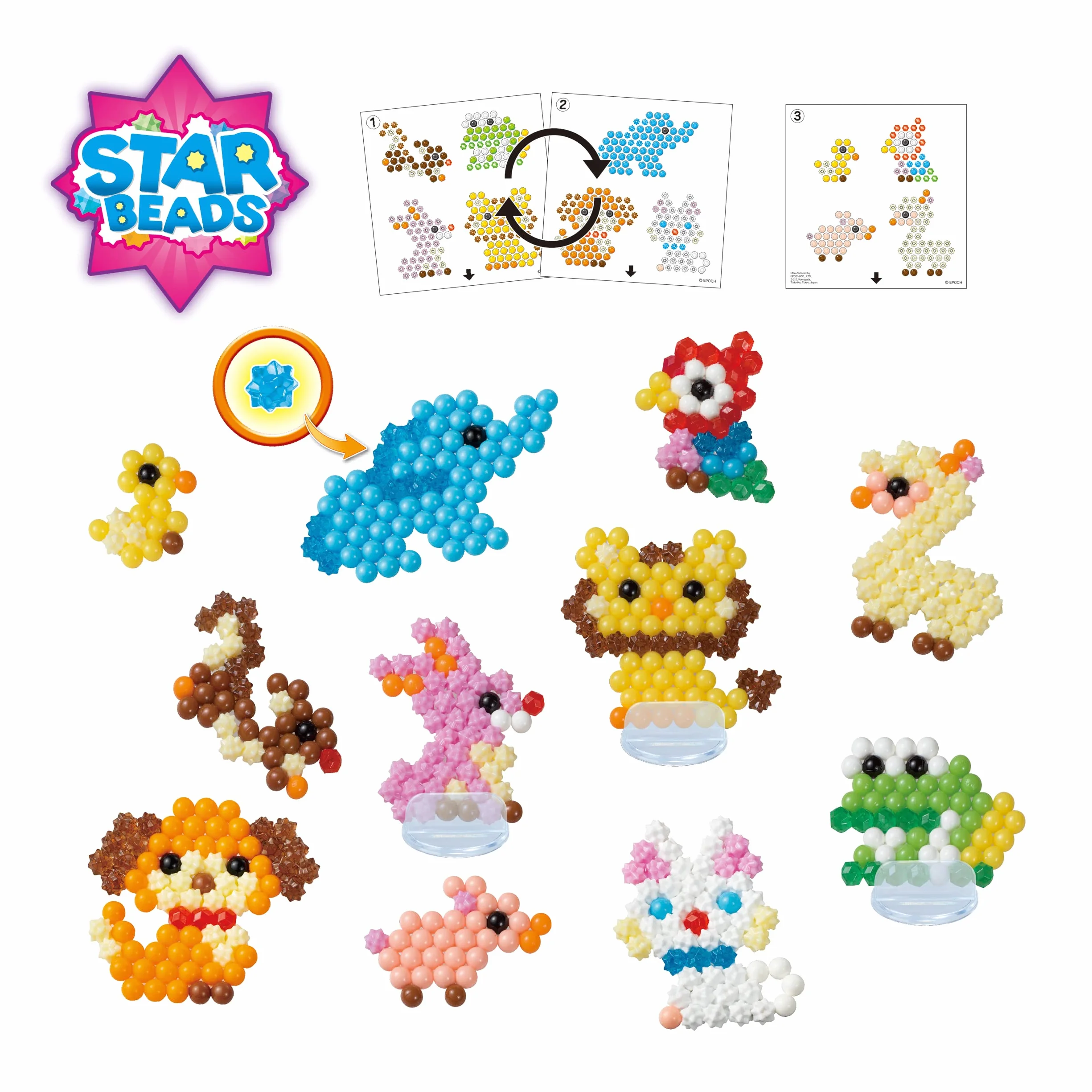 Aquabeads 31915 Zestaw tematyczny „Przyjaciele zwierząt” - zestaw do majsterkowania