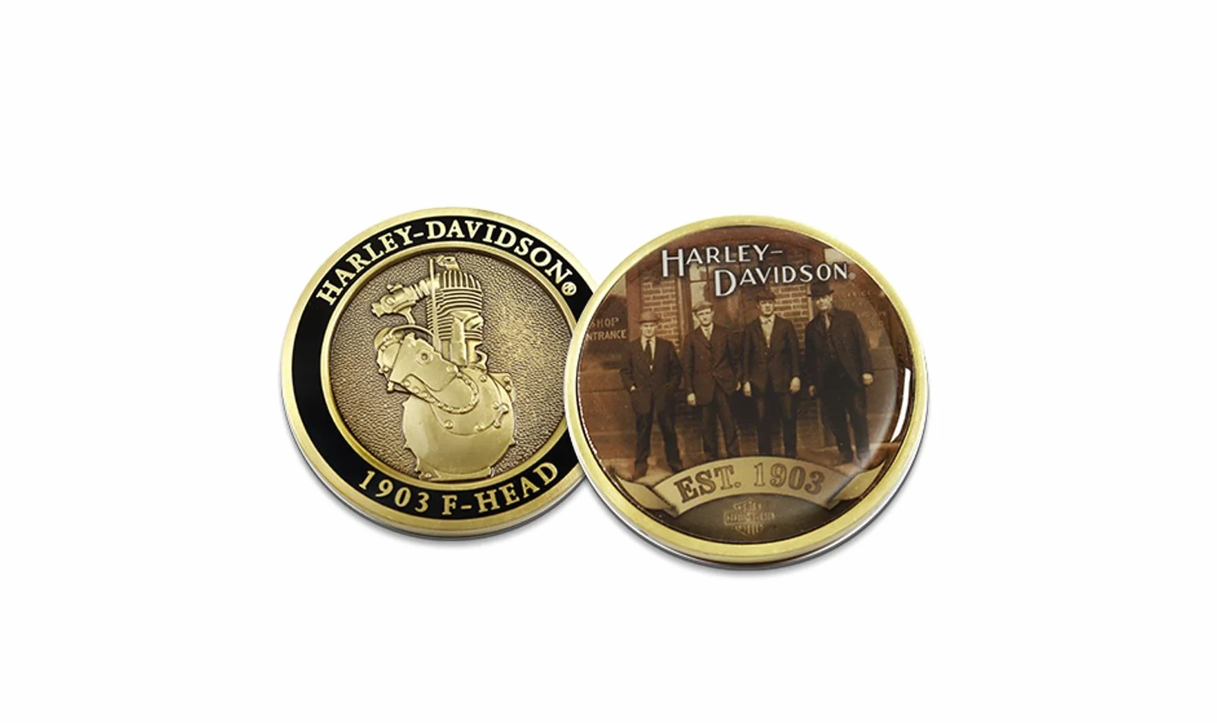 Harley-Davidson 'Originals' H-D Founders Challenge Moneta 1,75'' 8014834, Brązowy, 1.75"
