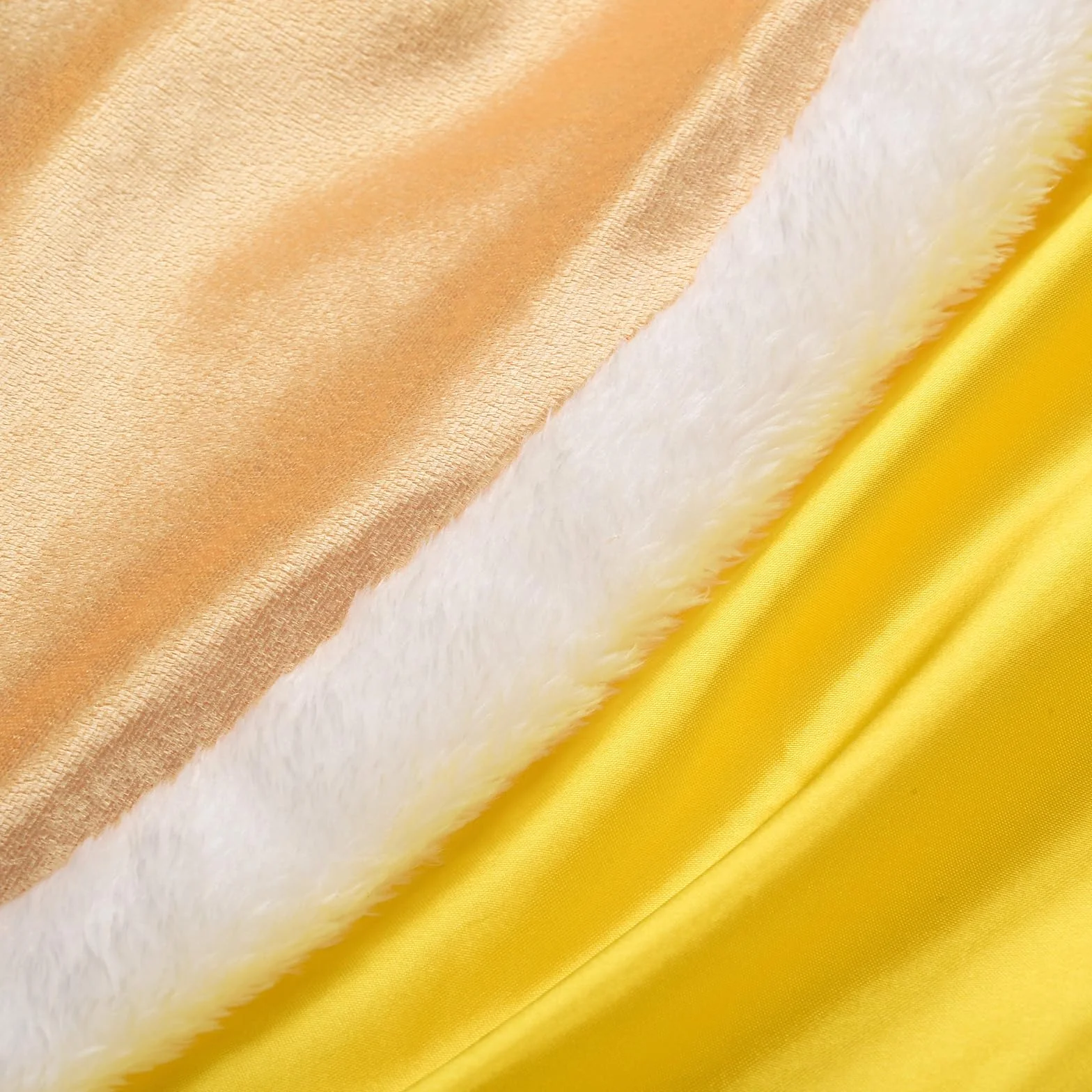 JerrisApparel Dziewczęca peleryna księżniczki, czapka bożonarodzeniowa, kostium z kapturem, żółty, 120 cm