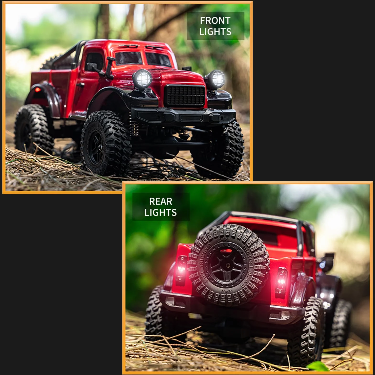 Samochód terenowy RC 1:18-4WD zdalnie sterowany, samochód RC z 2 bateriami i kontrolą prędkości, 2,4 GHz 4WD Elektryczny Crawler z oświetleniem LED - zabawka odpowiednia dla dzieci, zielona