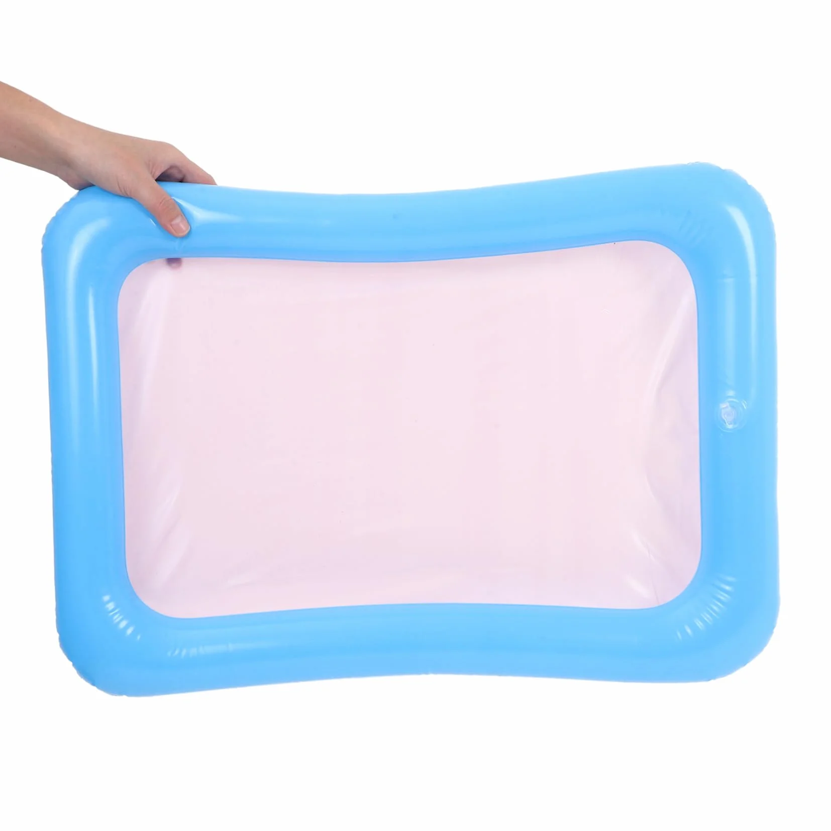 ifundom Nadmuchiwana Taca Do Piasku dla Chłopiec Dziewczynka Wielofunkcyjna Piaskownica Inflatable Mini Staw Łowienia Zabawek Przenośny Stół Piasku i Zabaw Idealna Lato