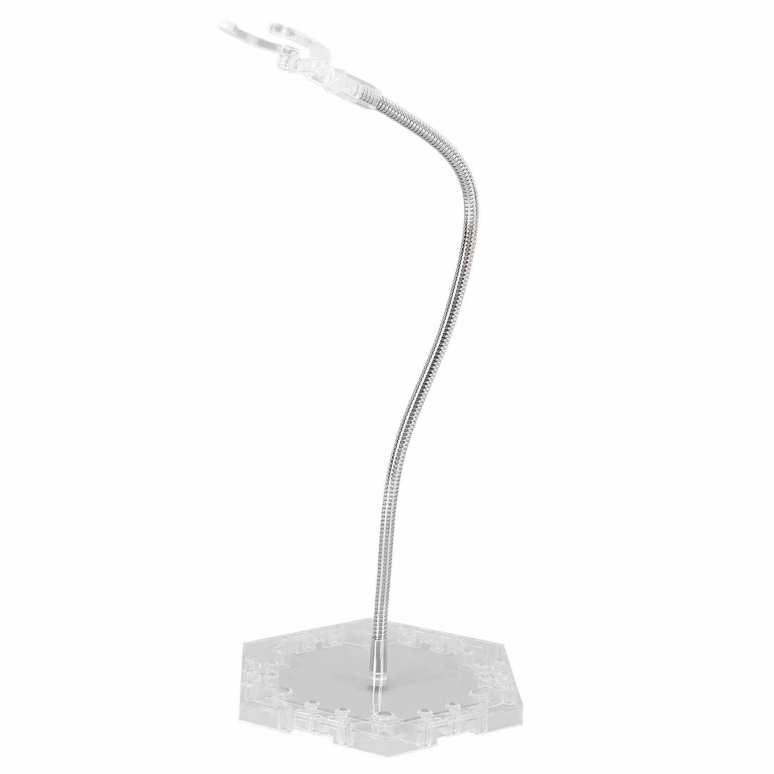 Generic Wspornik do Ekspozycji Figurek, Uchwyt do Ekspozycji Figurek ze Stali Nierdzewnej ABS dla Lalek (Przezroczysty)