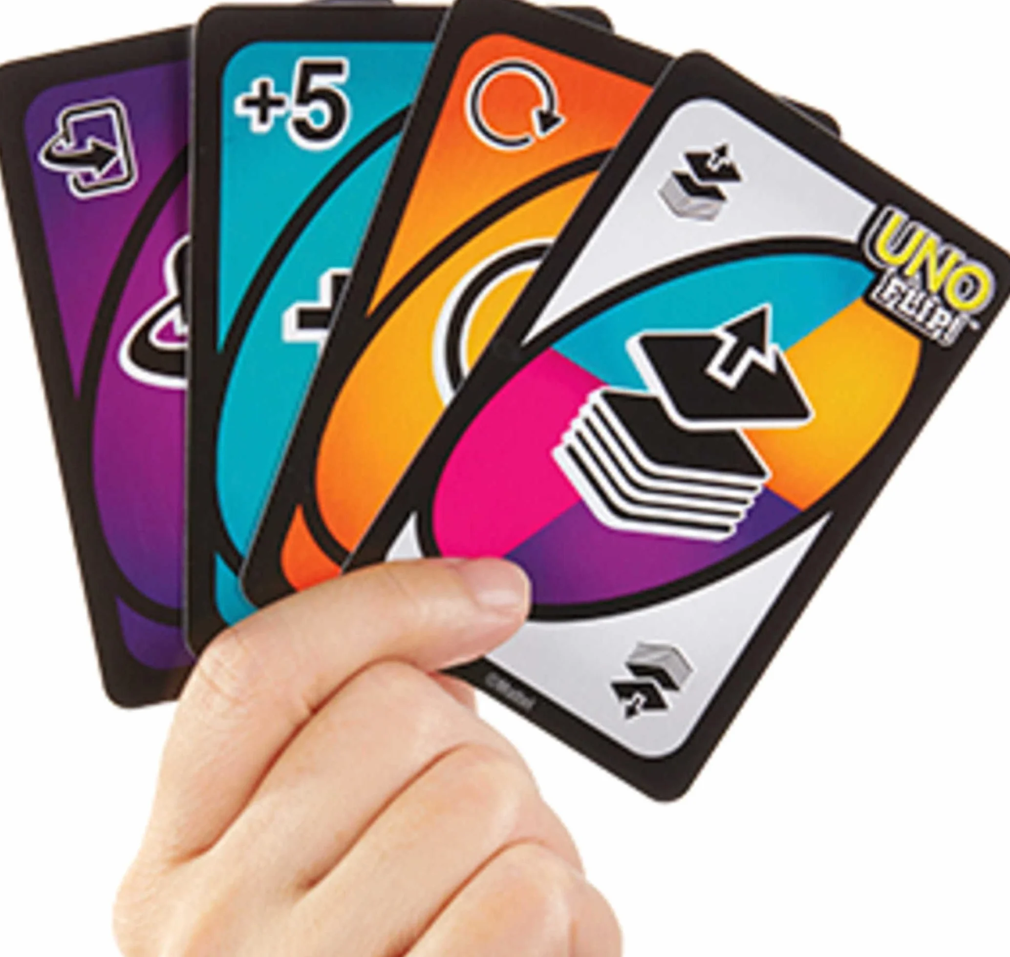 Mattel Games UNO FLIP! rodzinna gra karciana z 112 kartami, świetny prezent dla dzieci w wieku 7 lat i starszych, GDR44