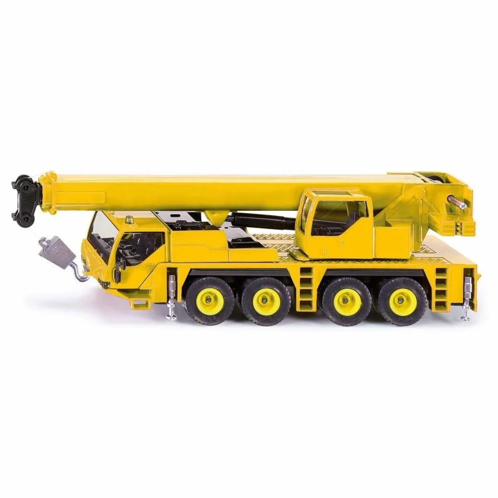 Siku 2110, Ciężarówka z dźwigiem, 1:55, Metal,Tworzywo sztuczne, Żółty, Wysięgnik teleskopowy
