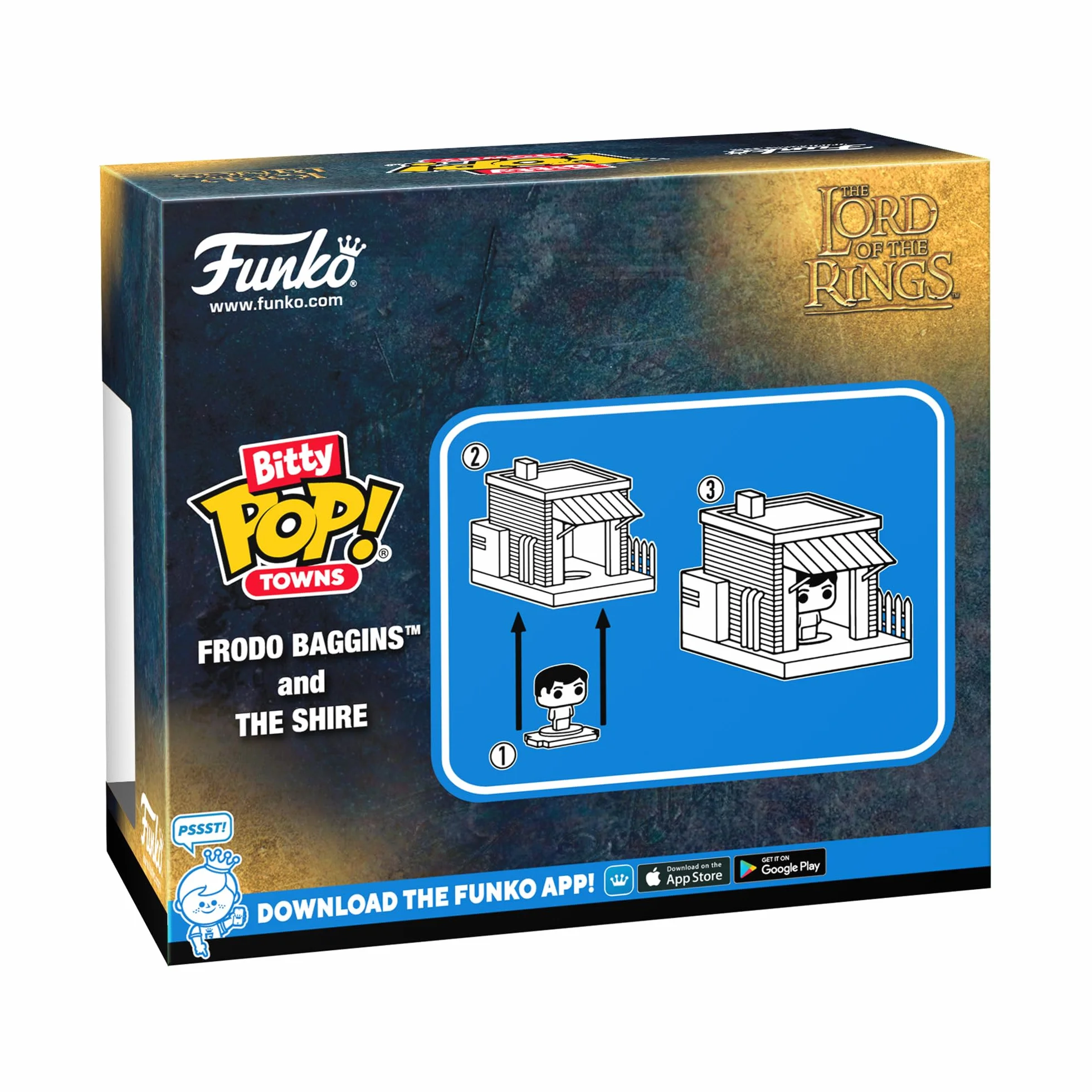 Funko Pop! Bitty Town: Władca Pierścieni - Frodo Baggins i Shire