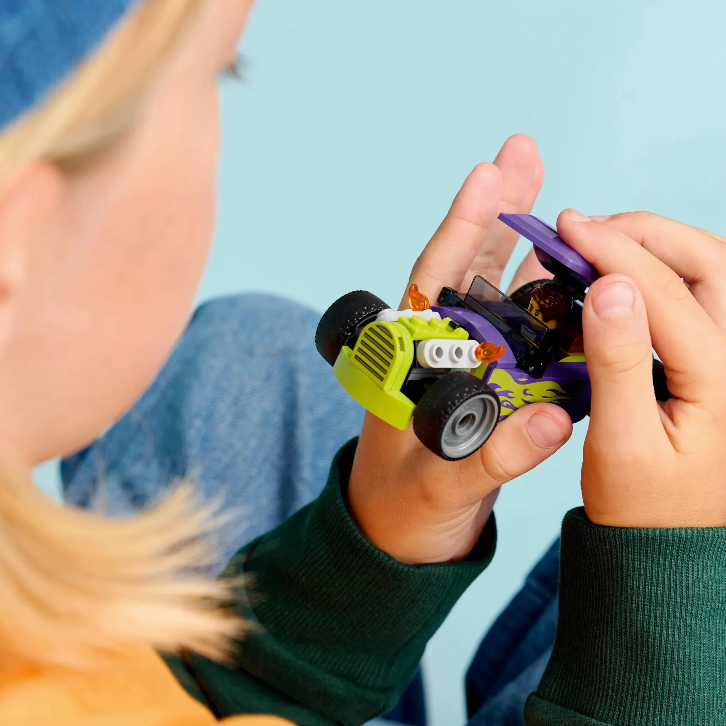 LEGO City Hot Rod, samochód wyścigowy, zabawka dla dzieci od 5 lat, wyścigówka i minifigurka kierowcy, pomysł na prezent dla 5-latka na urodziny, klocki dla chłopca i upominek dla dziewczynki 60485