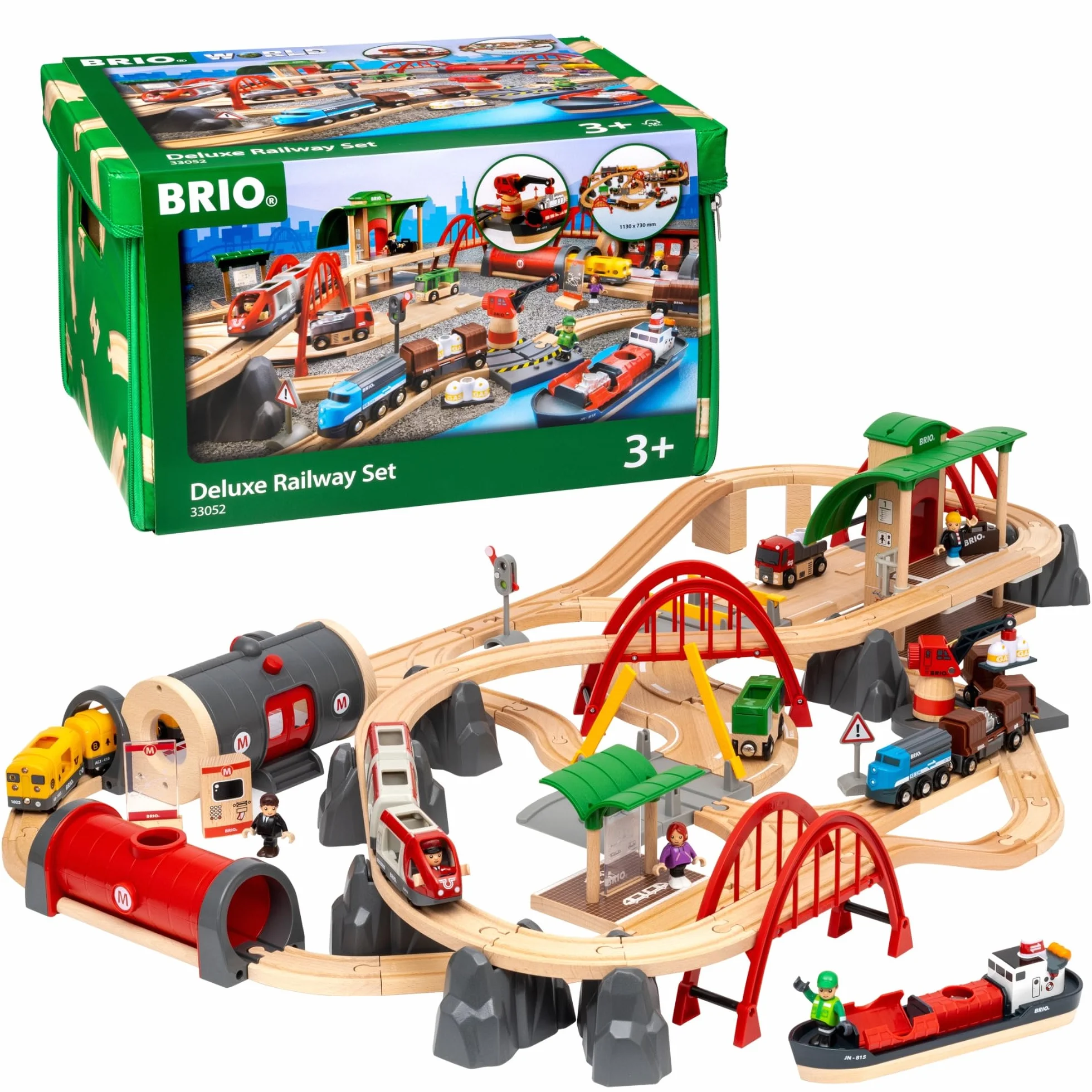 Brio 63305200 Zestaw Deluxe (63305200) Bezpieczna Zabawka Dla Dzieci Powyżej 3 Lat