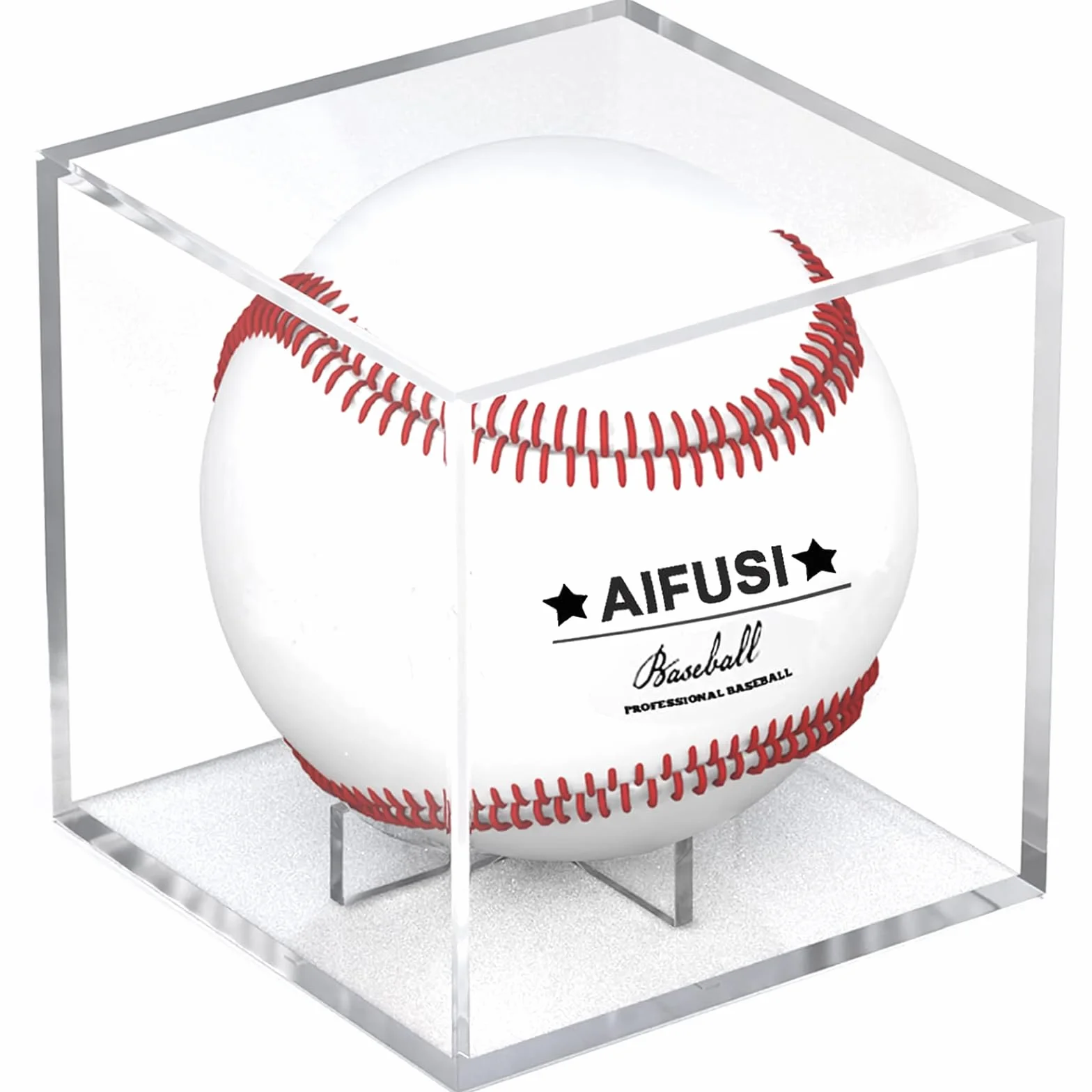 Witryna baseballowa, chroniona przed promieniowaniem UV, akrylowa kostka, uchwyt na baseball, kwadratowe, przezroczyste pudełko, pamiątka, ekspozycja, sport, oficjalna witryna baseballowa, ekspozycja