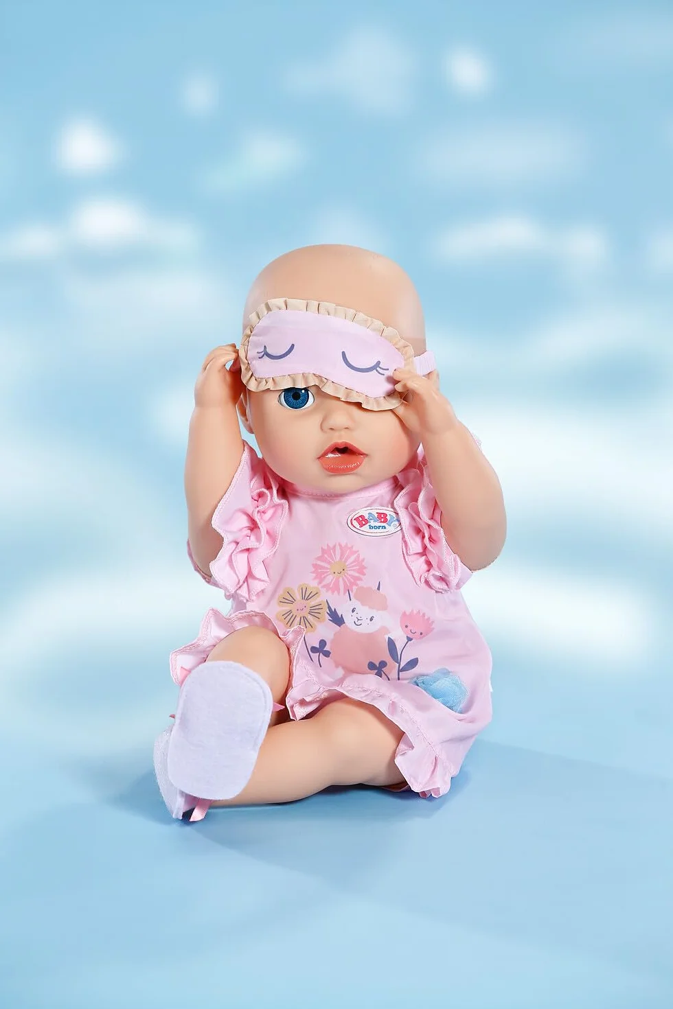 BABY born Koszula nocna z maską do spania i kapciami dla lalek 43 cm, 838761 Zapf Creation