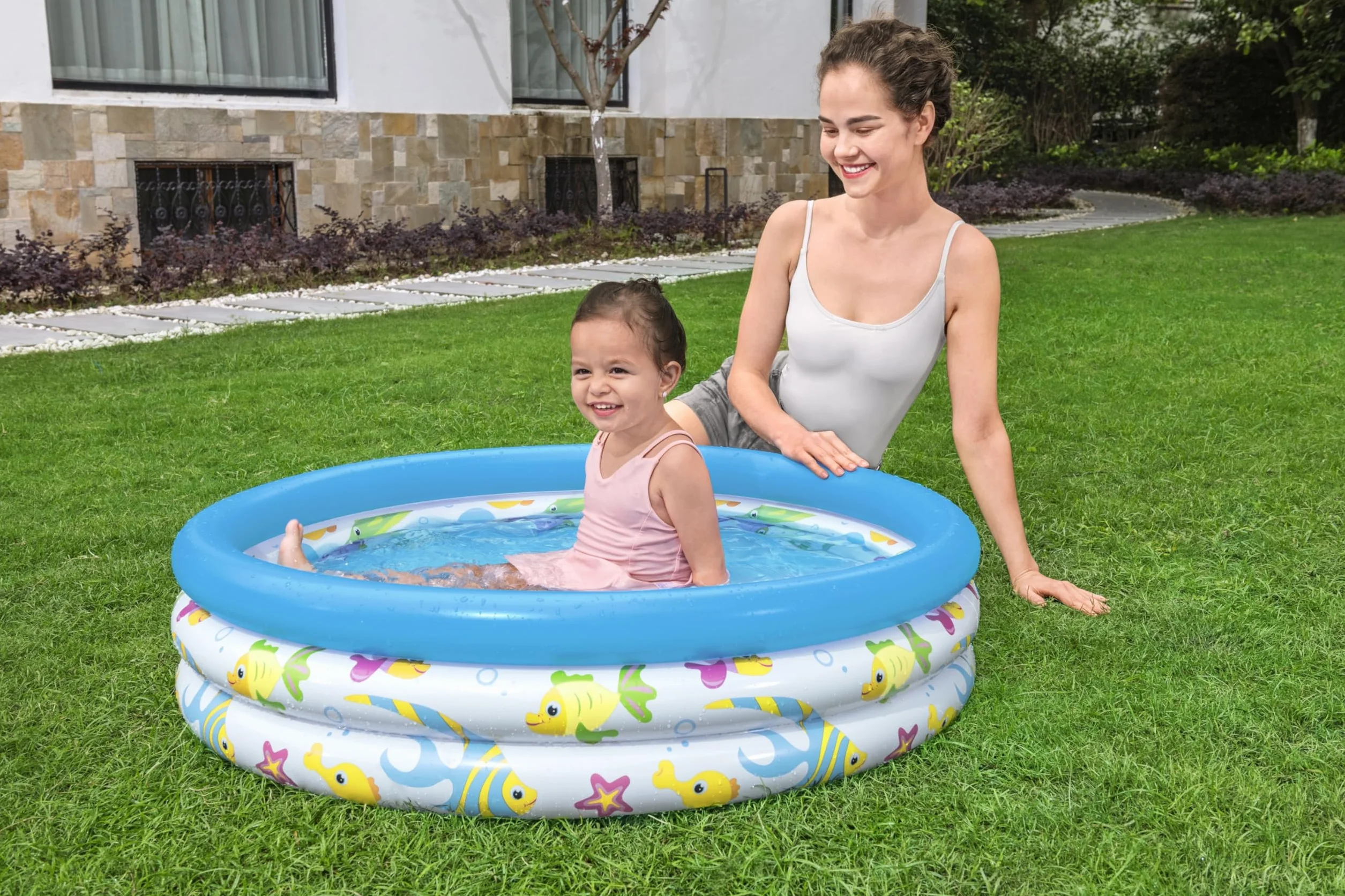 Bestway 1051008Xxx19 Φ40" X H10"/Φ1.02M X H25Cm Coral Kids Pool