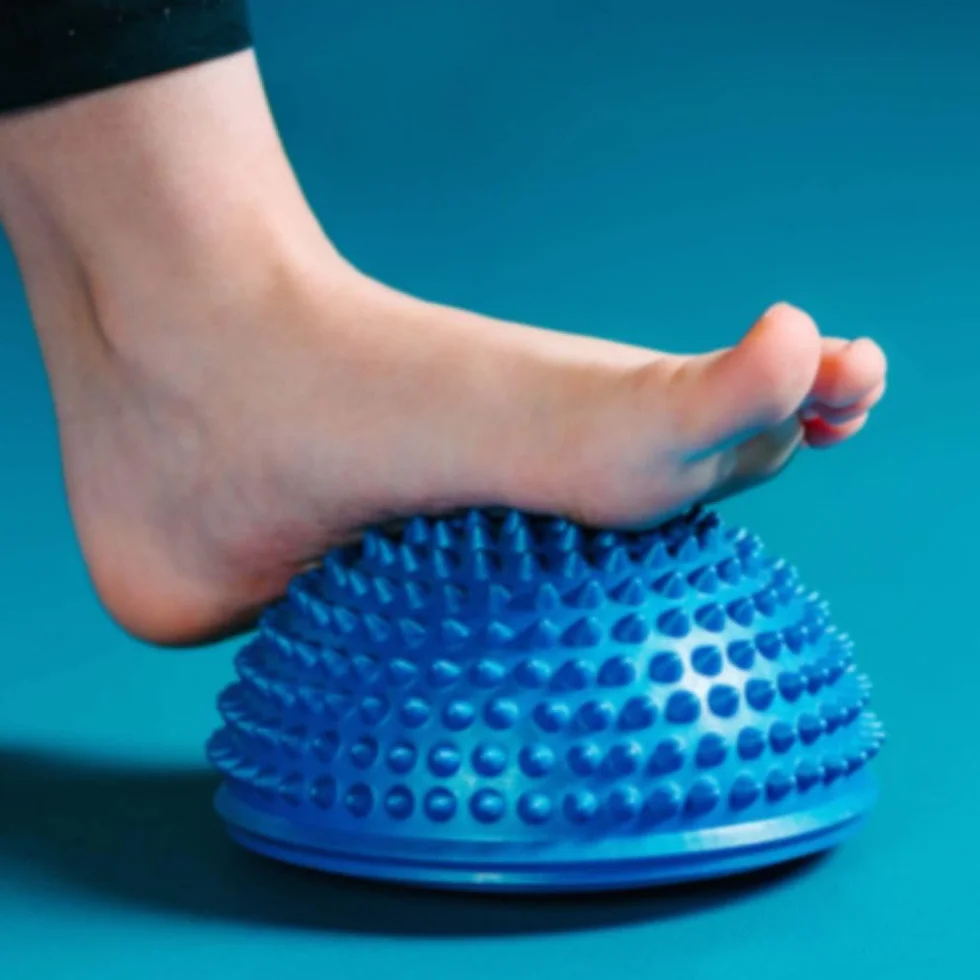 Umbro Balance Pad – 2 sztuki – średnica 16 x 8 cm – do 150 kg – piłka z jeżem – poduszka do balansowania – niebieska
