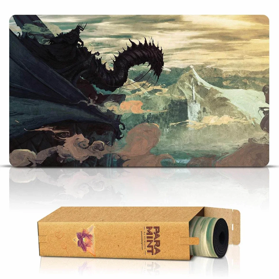 Witch King Of Angmar (Stitched) - MTG Playmat by Anato Finnstark, LOTR Lord of the Rings - Compatible with Magic the Gathering Playmat - Play MTG, YuGiOh, TCG - Original Play Mat Art Designs