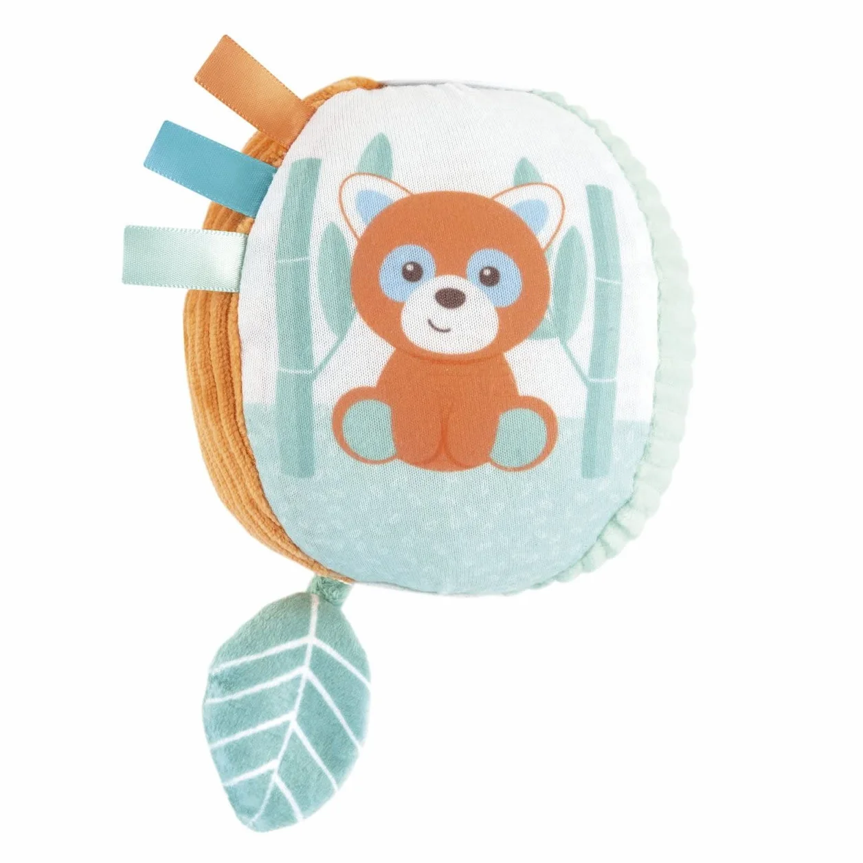 Chicco My Sweet Doudou Panda & Chameleon Piłka, Miękka Piłka z Różnych Tkanin, z Brzęczeniem, Aktywności Manualne, Zabawki dla Niemowląt, Zabawa dla Maluchów, 0 miesięcy+
