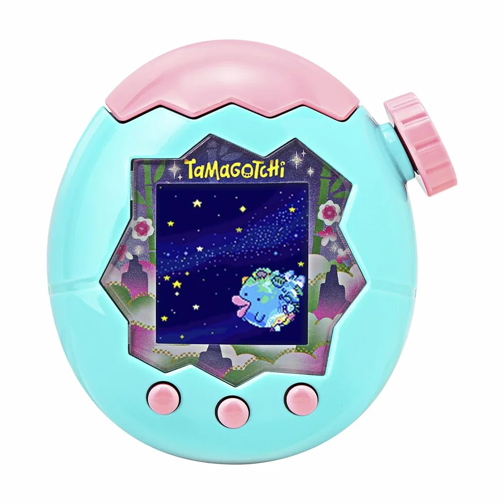 BANDAI Tamagotchi Jade Forest Paradise Virtual Pet Jade 43424, elektroniczna zabawka, idealna dla dzieci powyżej 6 roku życia Zoom do raju, aby zadbać o swojego e-zwierzaka!