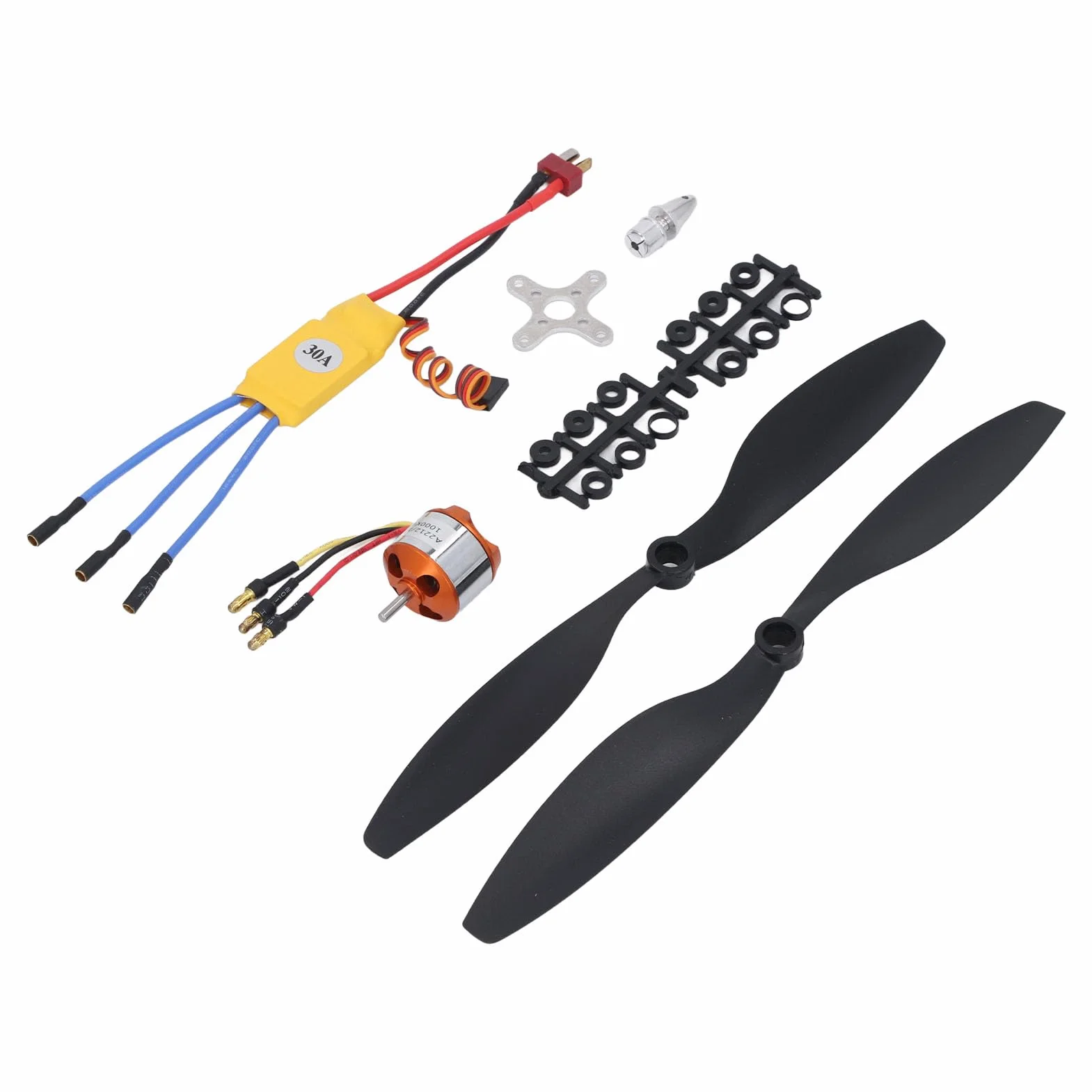 Ausla Bezszczotkowy Silnik RC 1000KV z 30A ESC, A2212 13T, Zestaw do Samolotu 550 RC