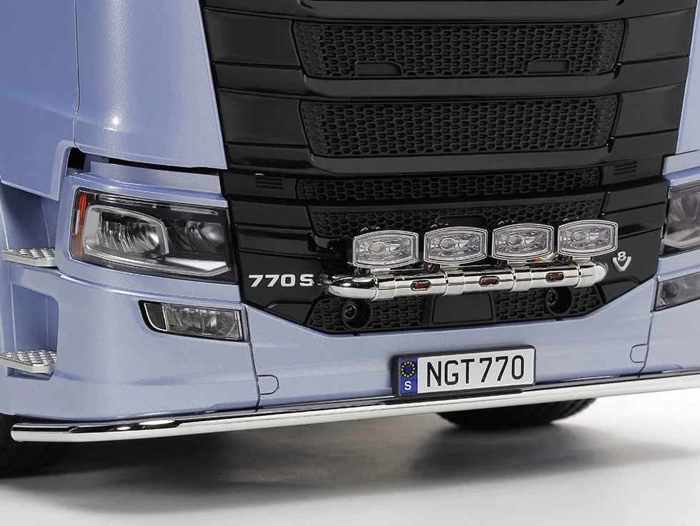 Tamiya 56368 1:14 RC Scania 770 S 6x4 - zestaw do montażu, ciężarówka RC, zdalnie sterowana, ciężarówka, zabawka konstrukcyjna, modelarstwo, majsterkowanie, nielakierowany