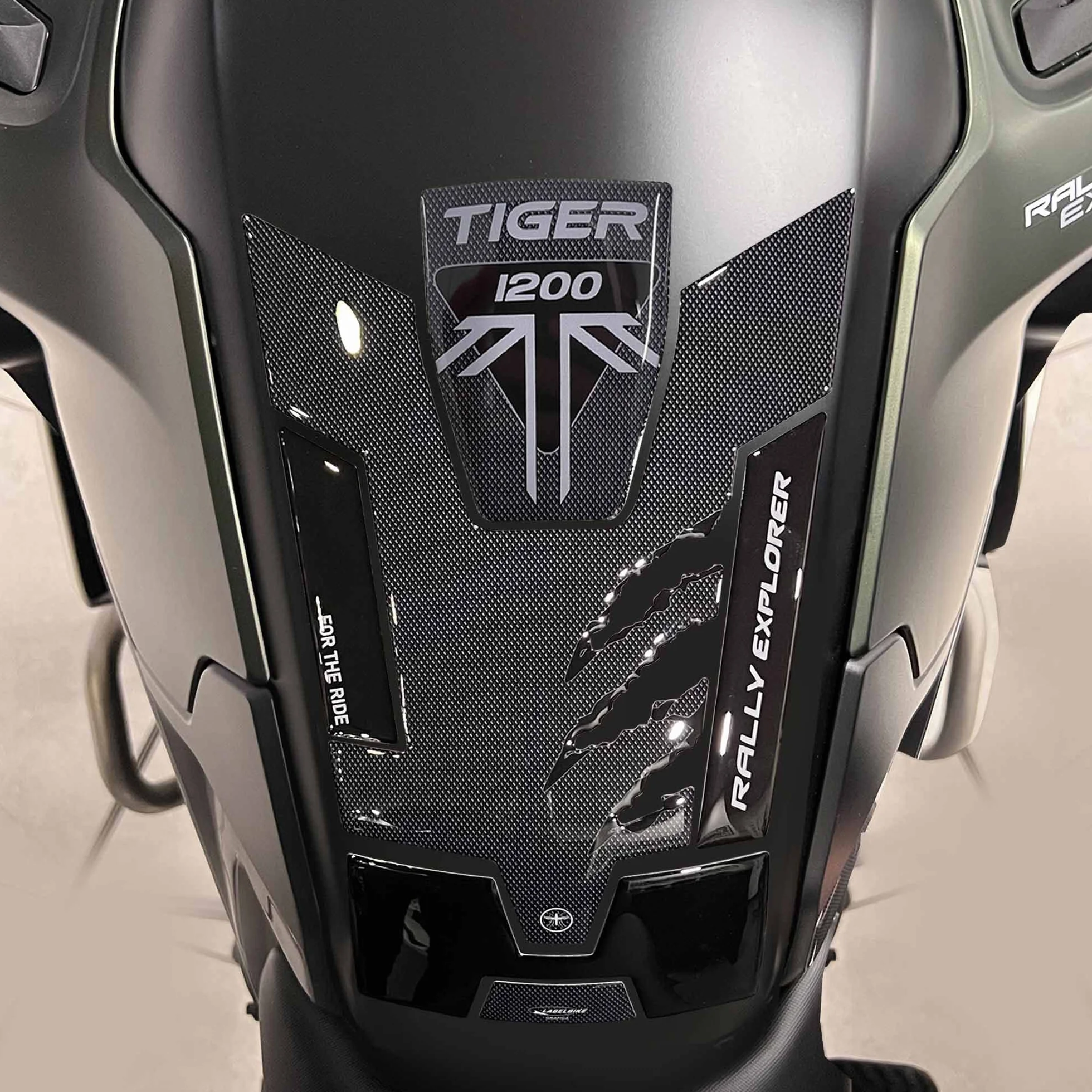 labelbike - Zestaw naklejek 3D do Ochrony Zbiornika Motocykla kompatybilny z Triumph Tiger 1200 Rally Explorer 2022-2023