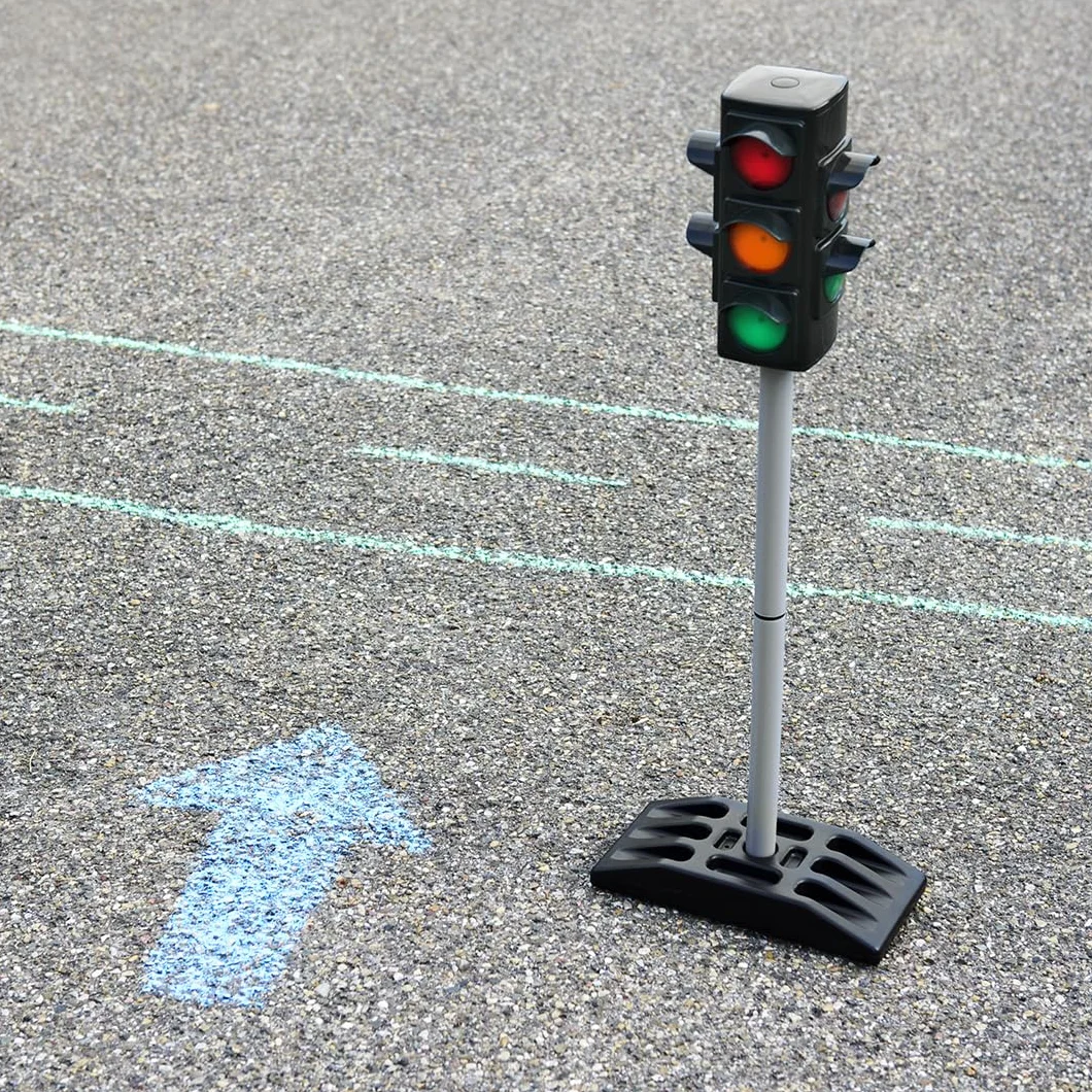 Theo Klein 2990 Sygnalizacja świetlna | Z ręcznym lub automatycznym cyklem zmiany świateł | Zabawka przeznaczona dla dzieci powyżej 3. roku życia