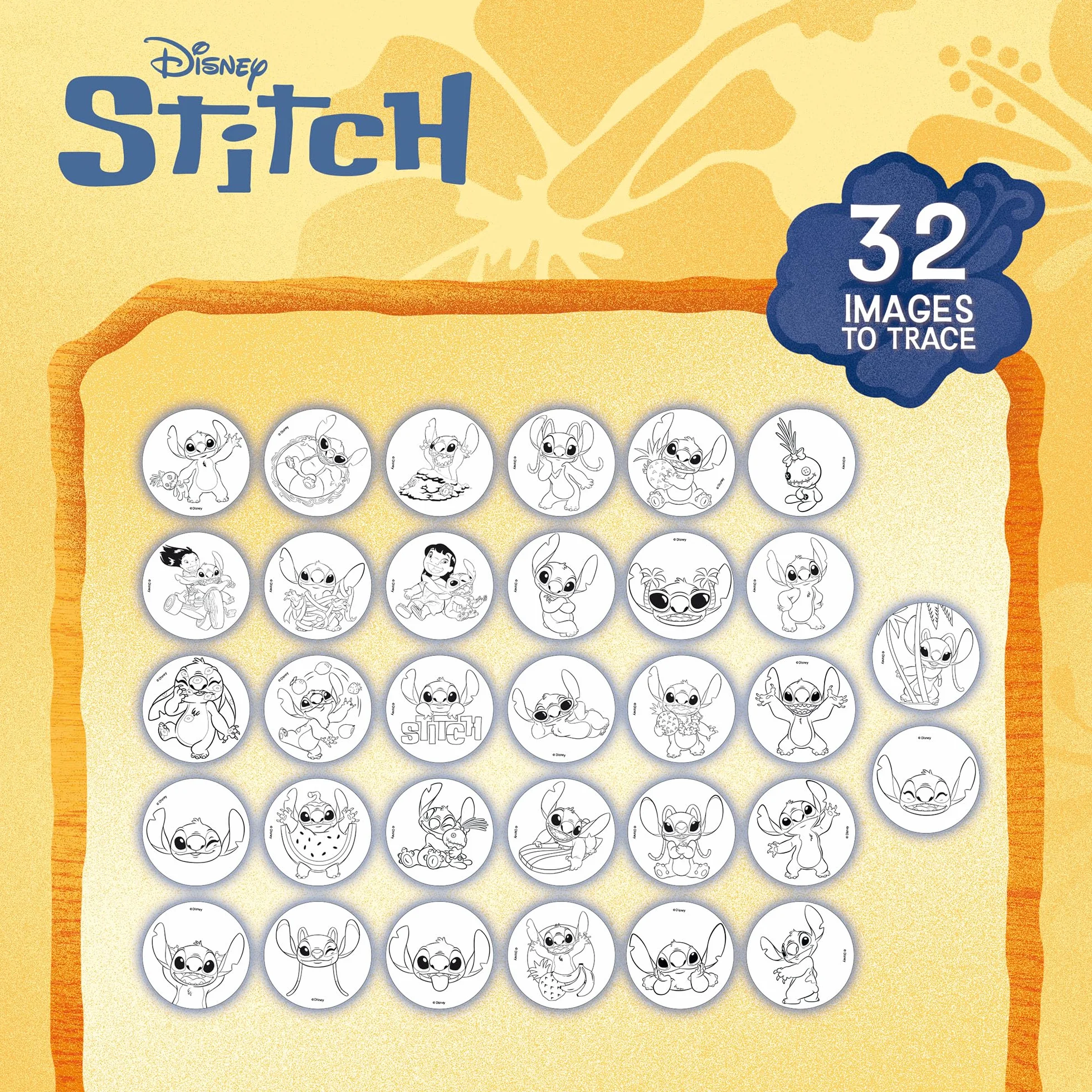 Lisciani DISNEY STITCH - Szkoła rysowania projektora dla dzieci w wieku od 5 lat - projektor LED z 4 dyskami - kreatywny zestaw z pisakami filcowymi, naklejkami i arkuszami, aktywność ręczna bez