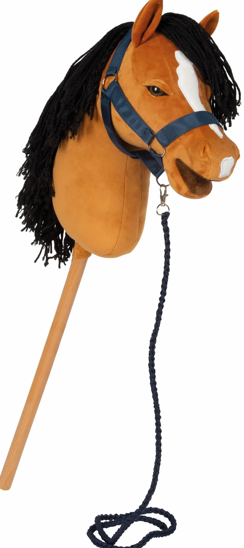 small foot Hobby Horse brązowy 'Melodie', zdejmowany kij i grzywa, w zestawie kantar, uzda i smycz, dla dzieci w wieku od 3 lat, 12715