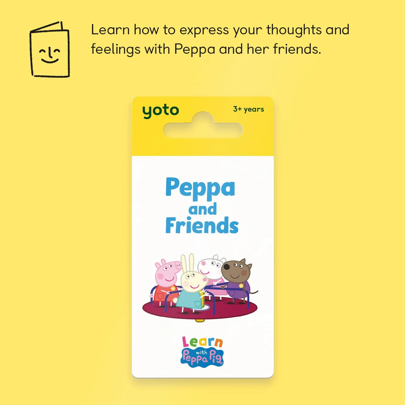 Yoto: Ucz się z Peppa - Peppa i przyjaciele w języku angielskim. Dziecięce opowieści audio bez ekranu z zabawnymi historiami do zabawy, spania lub podróży. Karta kompatybilna z odtwarzaczem i mini