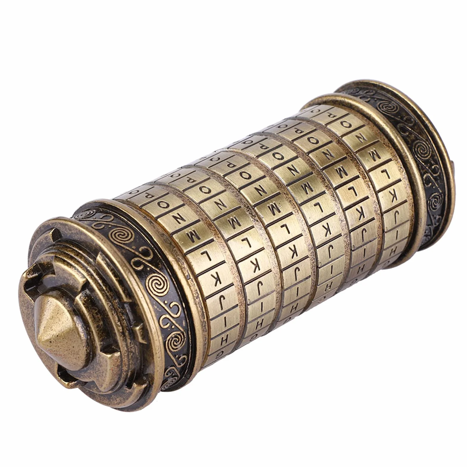 Cryptex Lock, wielofunkcyjne pudełko puzzle, 14 * 16 * 25 cm Zrób dużą niespodziankę dla ukochanej do notatek sklepowych, wierszy, biżuteria, klucze, inne przedmioty wartościowe
