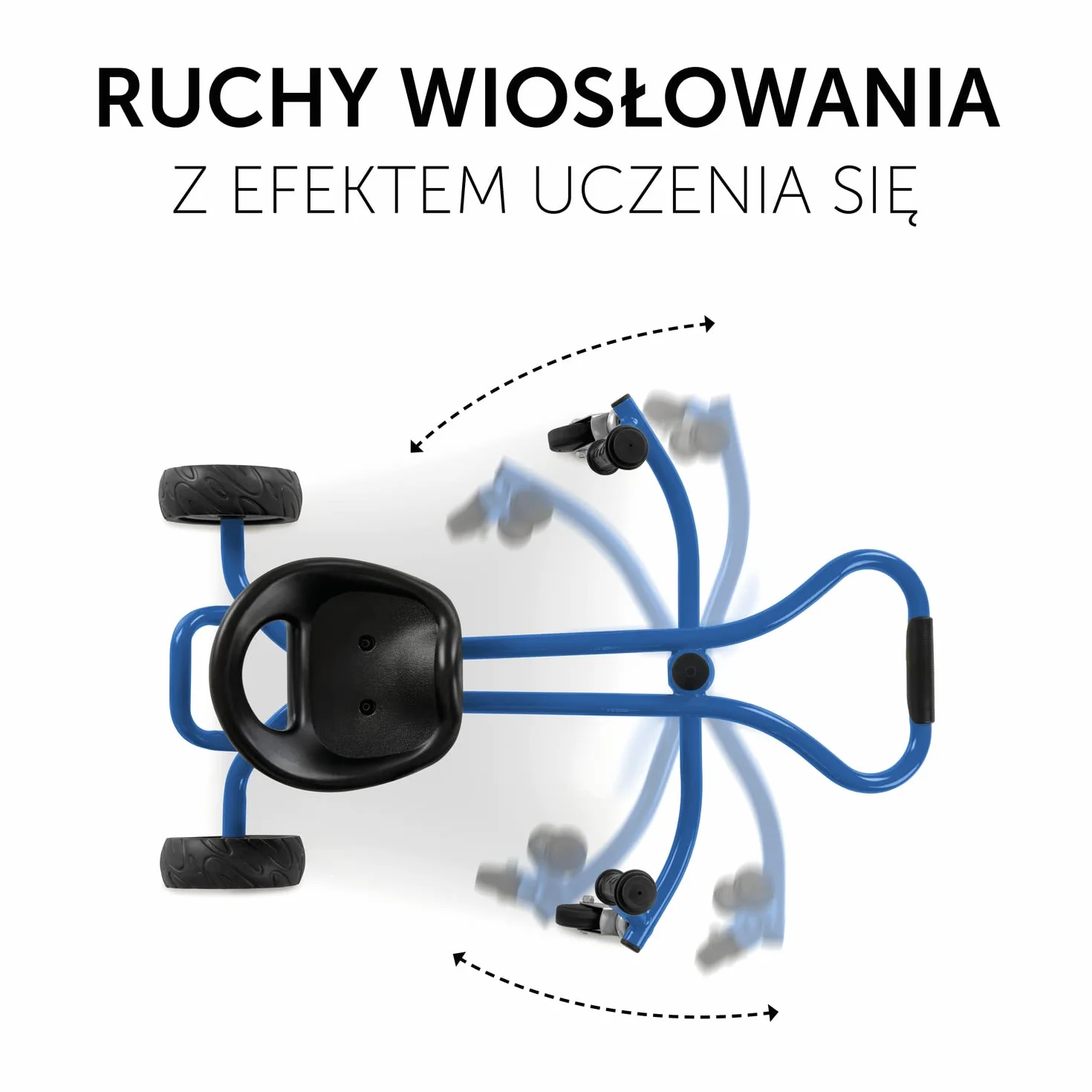 Hauck Pojazd Dziecięcy do Wiosłowania Twist-It, dla Dzieci od 3 Lat, do 50 kg, T-815001, Niebieski