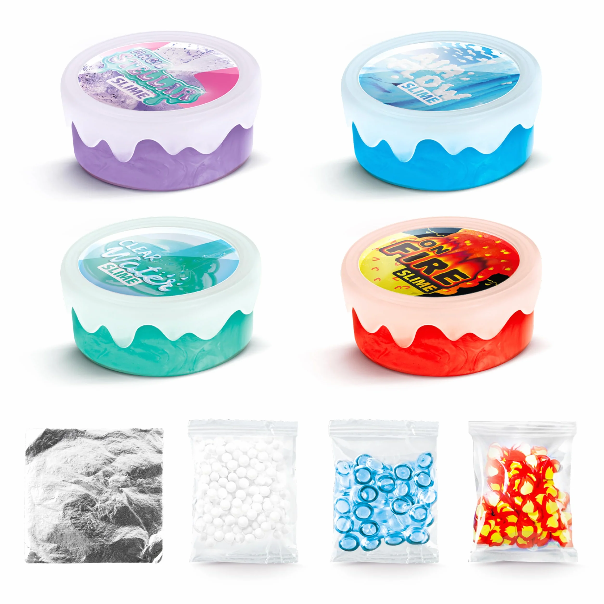 Canal Toys - So Slime DIY - Xtra Sensation Multipack - z 4 doznaniami i dekoracjami - SSC 308