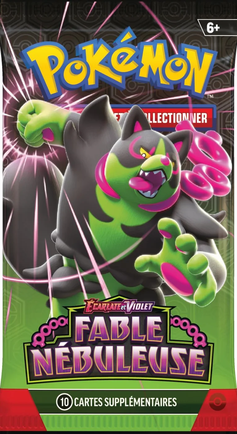 Pokémon: Blister 3 wzmacniaczy Scarlet and Violet Pêchaminus - Mgławica Bajka Pokémon TCG (3 boostery i 1 błyszcząca karta promocyjna)