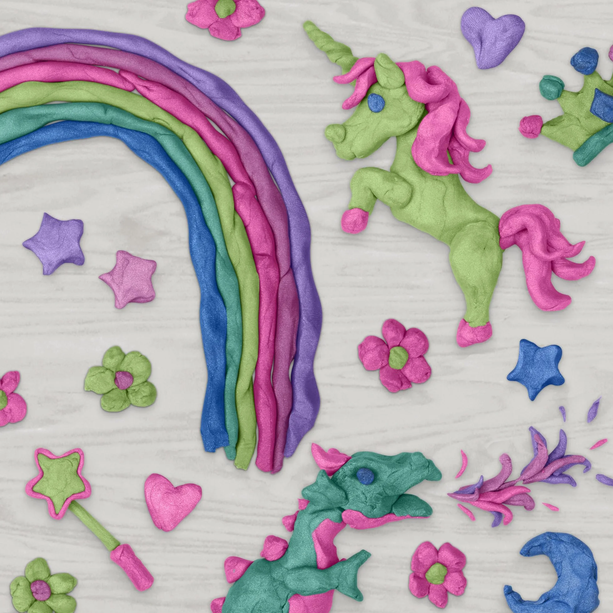 Play-Doh Sześciopak z kolekcją błyszczącej ciastoliny Play-Doh, plastyczne zabawy dla dzieci