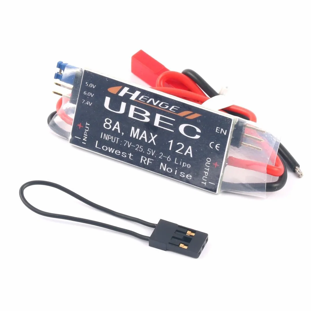 8 A wyjście UBEC 5 V / 6 V / 8 A maks. wejście 12 A 7 V-25,5 V 2-6S Lipo / 6-16 ogniw Ni-Mh tryb zmienny BEC do helikoptera RC