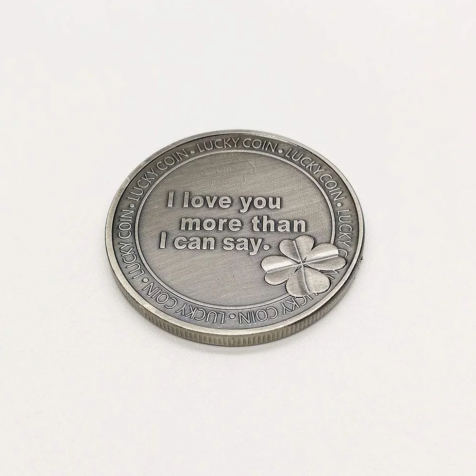 HARMILIY 'Thmemorative Love Coin Love Words 'I Love You More Than I Can Say'Romance' para kolekcja prezenty artystyczne pamiątka
