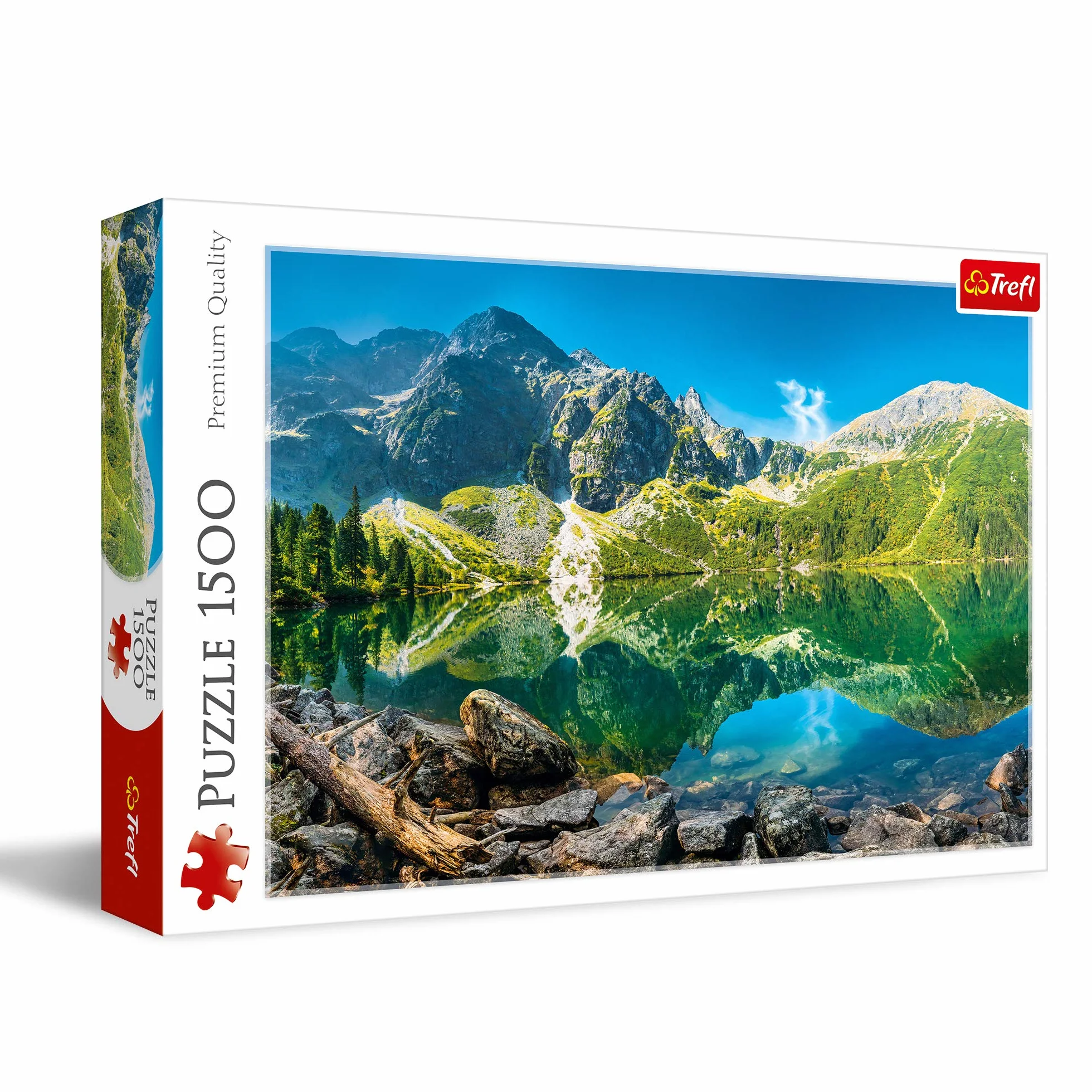 Trefl Jezioro Morskie Oko, Tatry, Polska Puzzle 1500 Elementów o Wysokiej Jakości Nadruku dla Dorosłych i Dzieci od 12 lat
