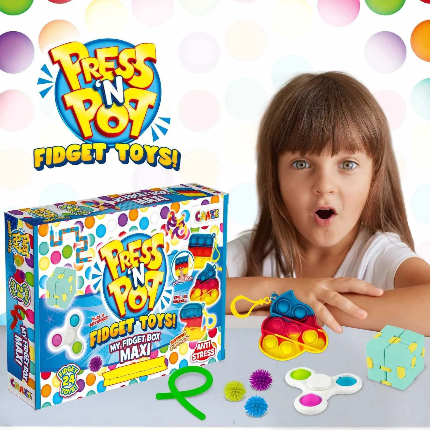 PRESS n POP FIDGET Maxi BOX