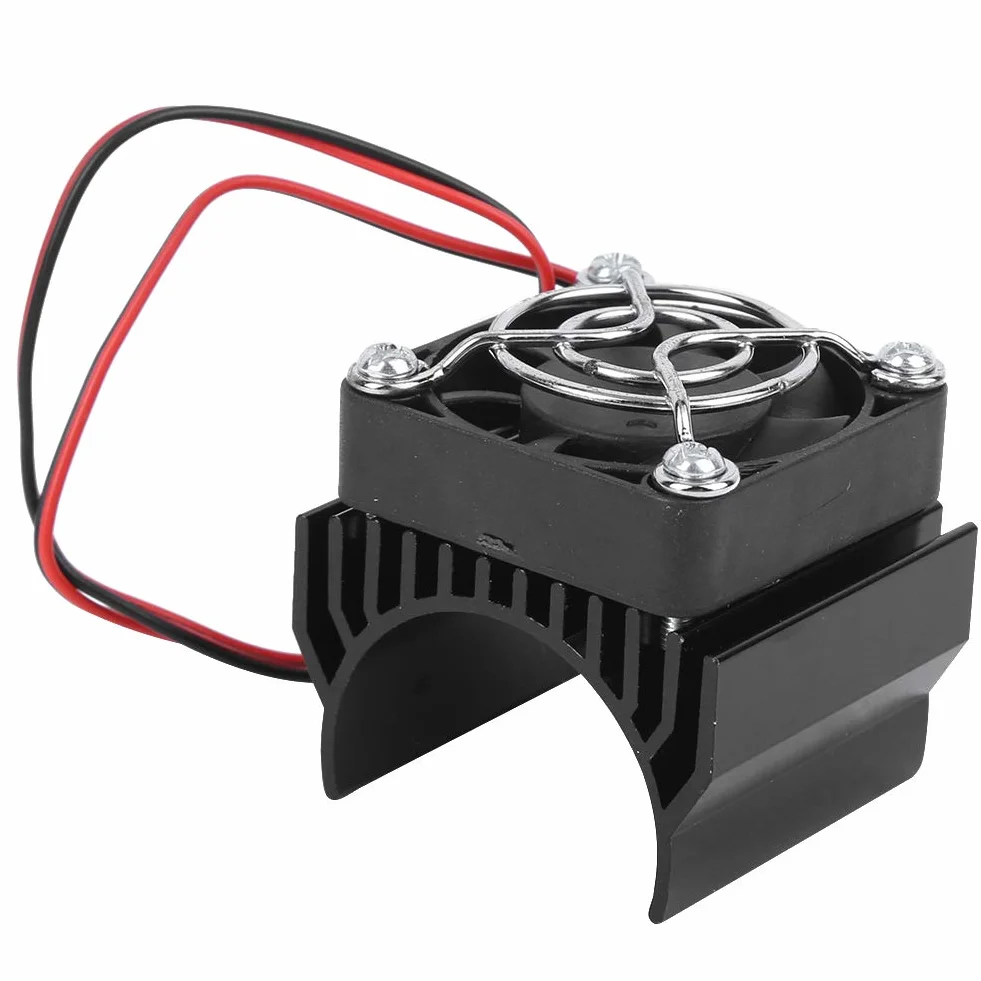 Keenso RC Chłodnica Radiatora 36 mm do Silnika 1/10 RC Car 540 3650 3660 3670 Czarna