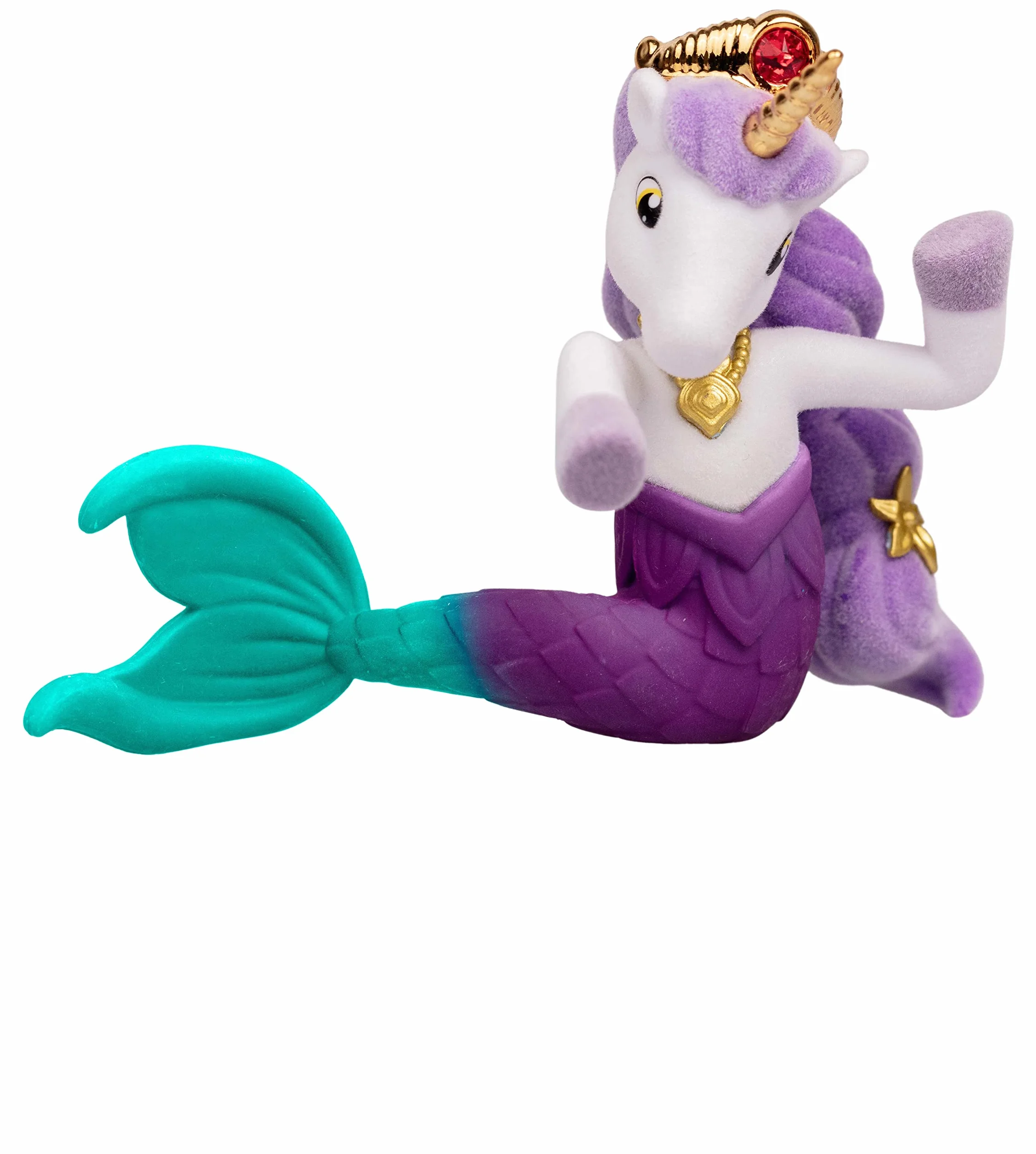 Galupy MERMAID 6-pak – figurki jednorożca syrenka do kolekcjonowania, 6x jednorożec z płetwą i kryształ Swarovski, 18 różnych figurek do zebrania